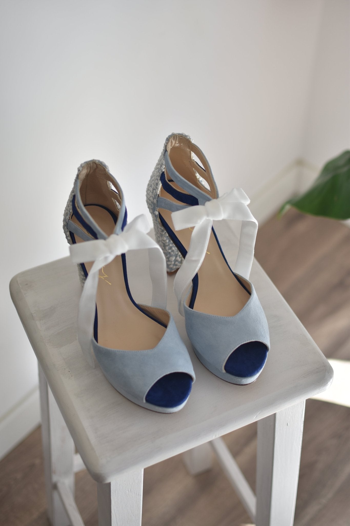 AYLA celeste y azulón bubble 95 - zapatos_novia