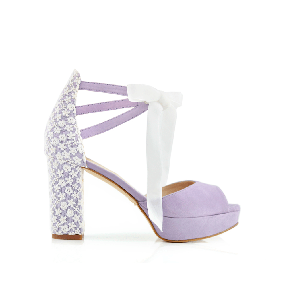 Ayla Lavanda Marion Alto — Zapatos de novia Lomas Shoes