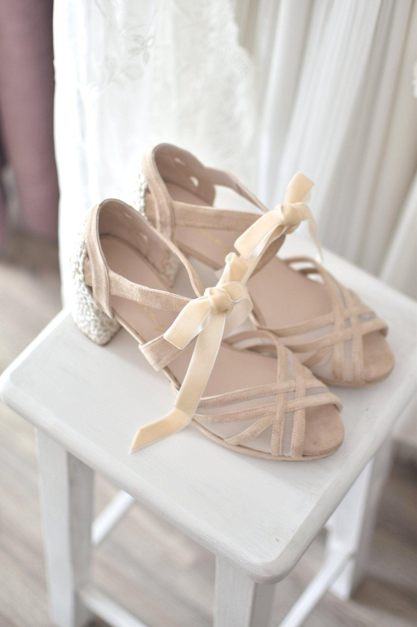 CIARA beige Bubble petit - zapatos_novia