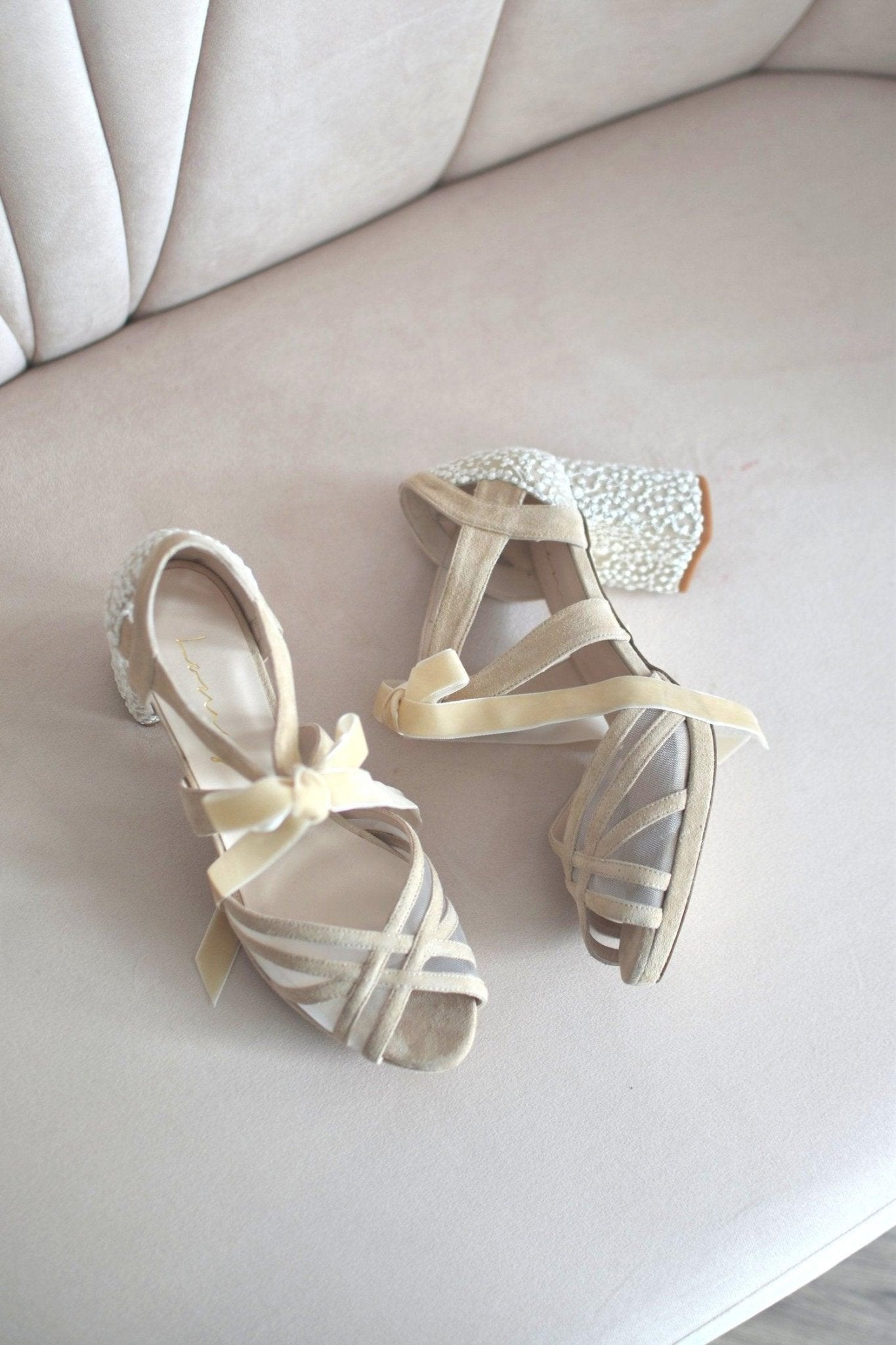 CIARA beige Bubble petit - zapatos_novia