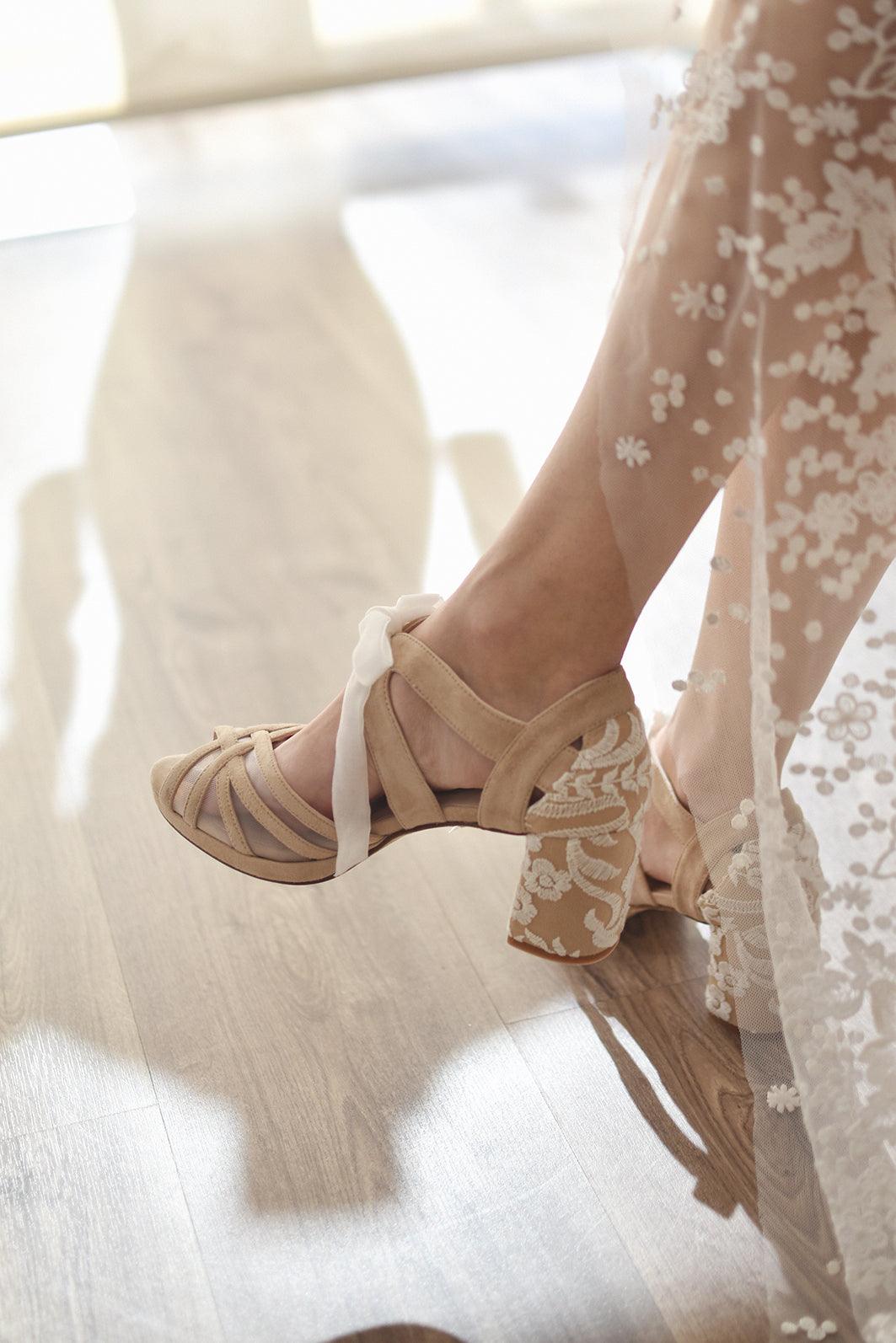 CIARA beige natural Mary petit - zapatos_novia