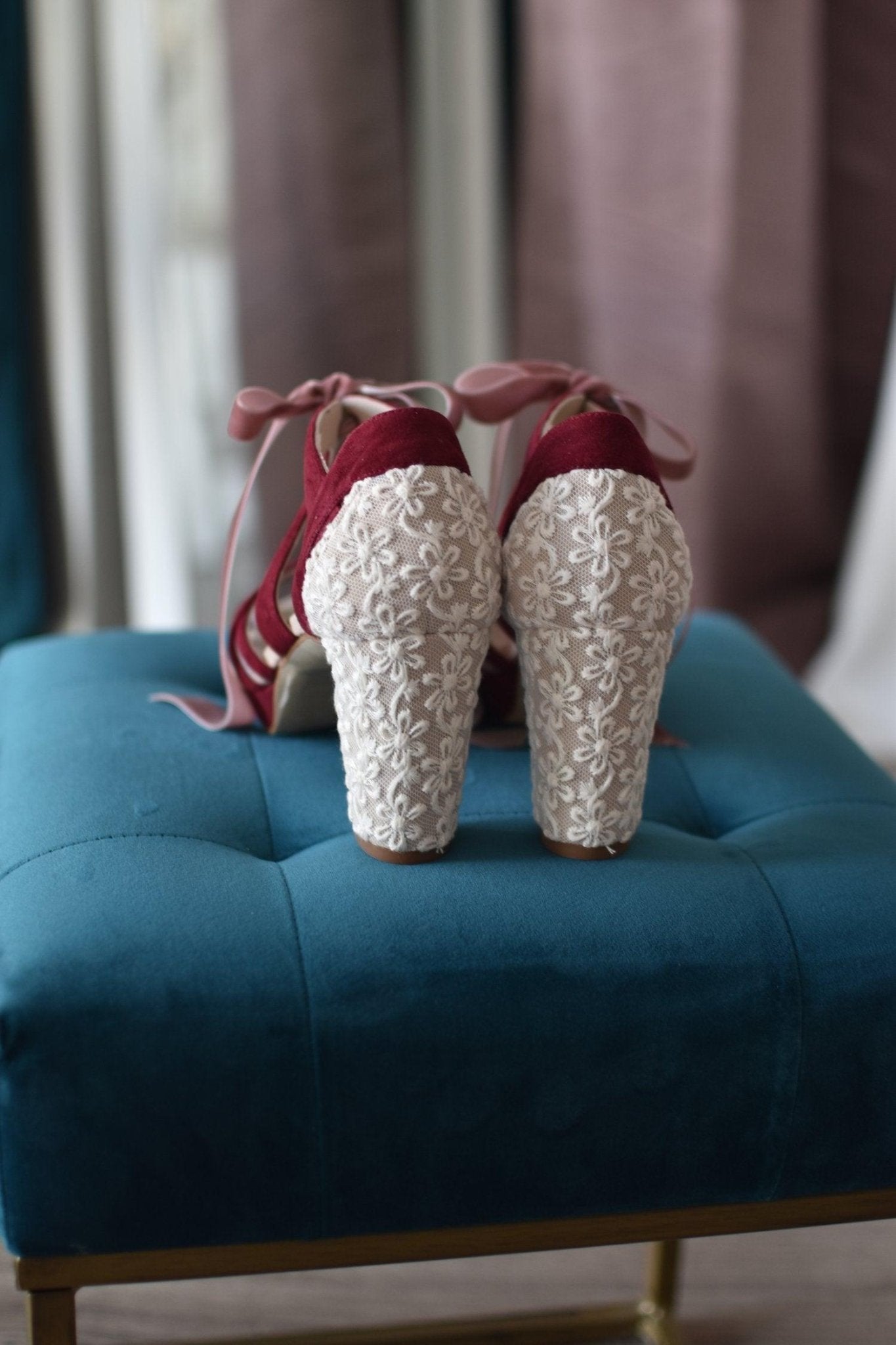 CIARA bordaux Marion midi - zapatos_novia