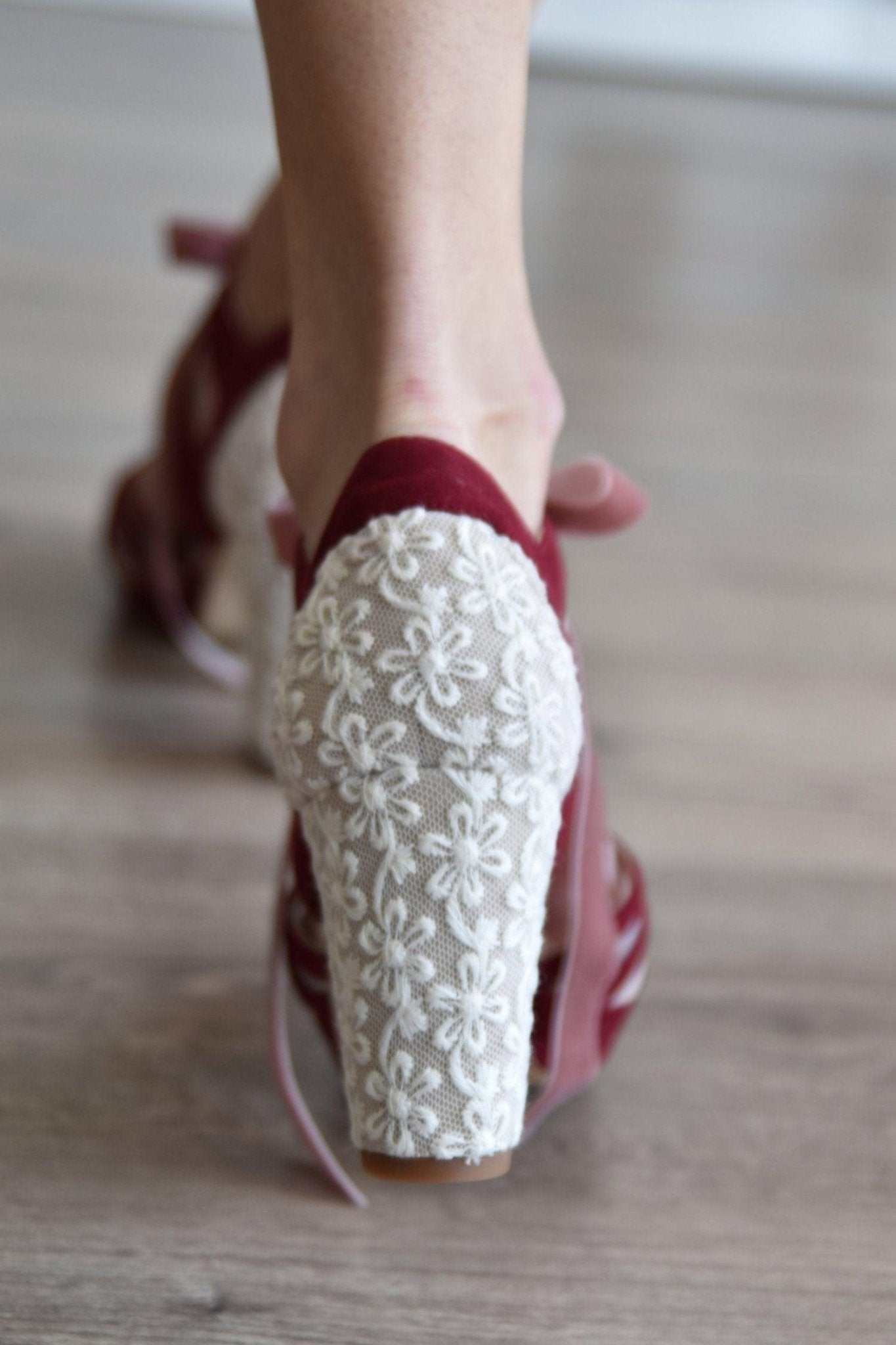 CIARA bordaux Marion midi - zapatos_novia