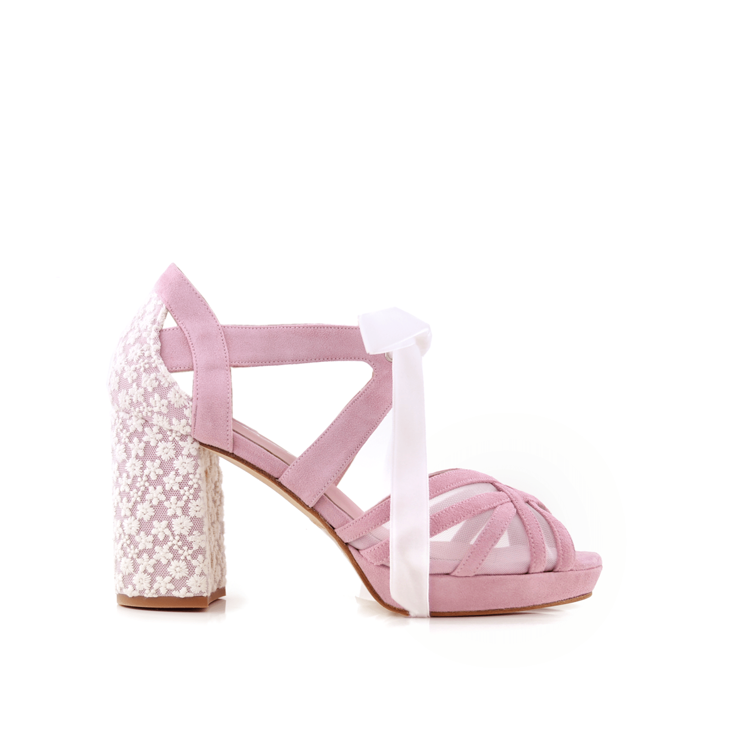 Ciara Lavanda Rosa Suave Marion Midi — Zapatos de novia Lomas Shoes