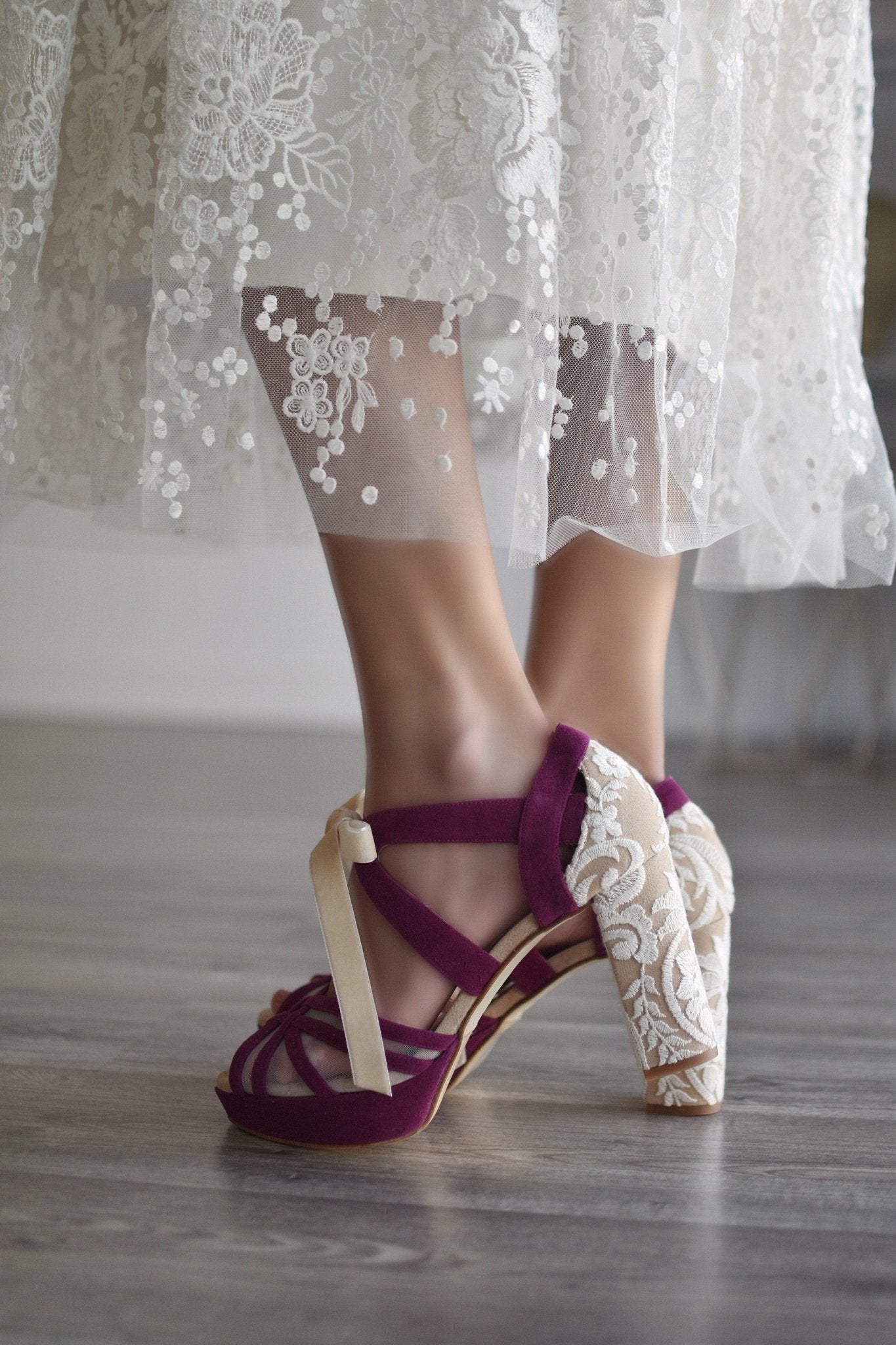 CIARA uva bordado YAUM 95 - zapatos_novia