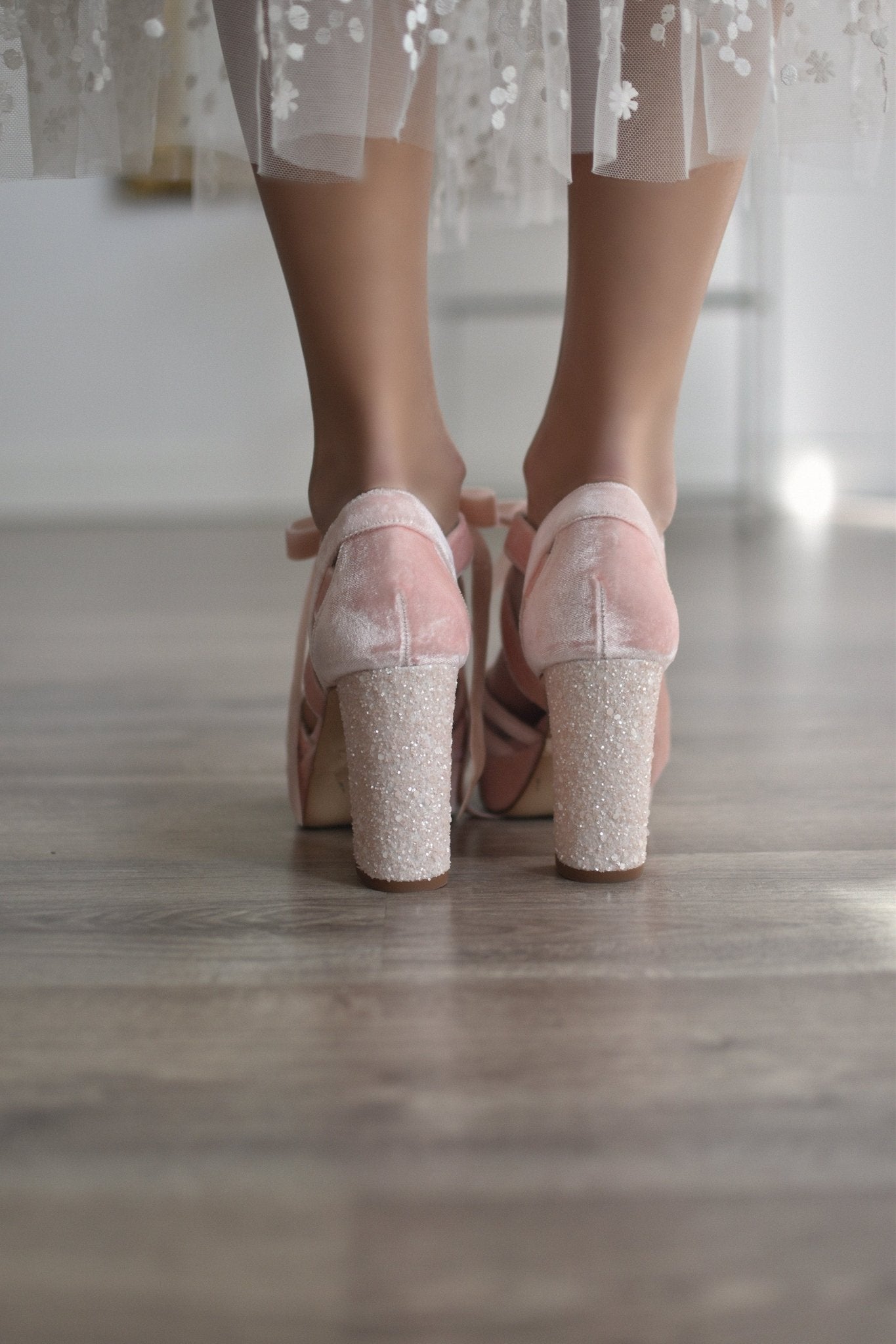 CIARA velvet pink party 95 - zapatos_novia