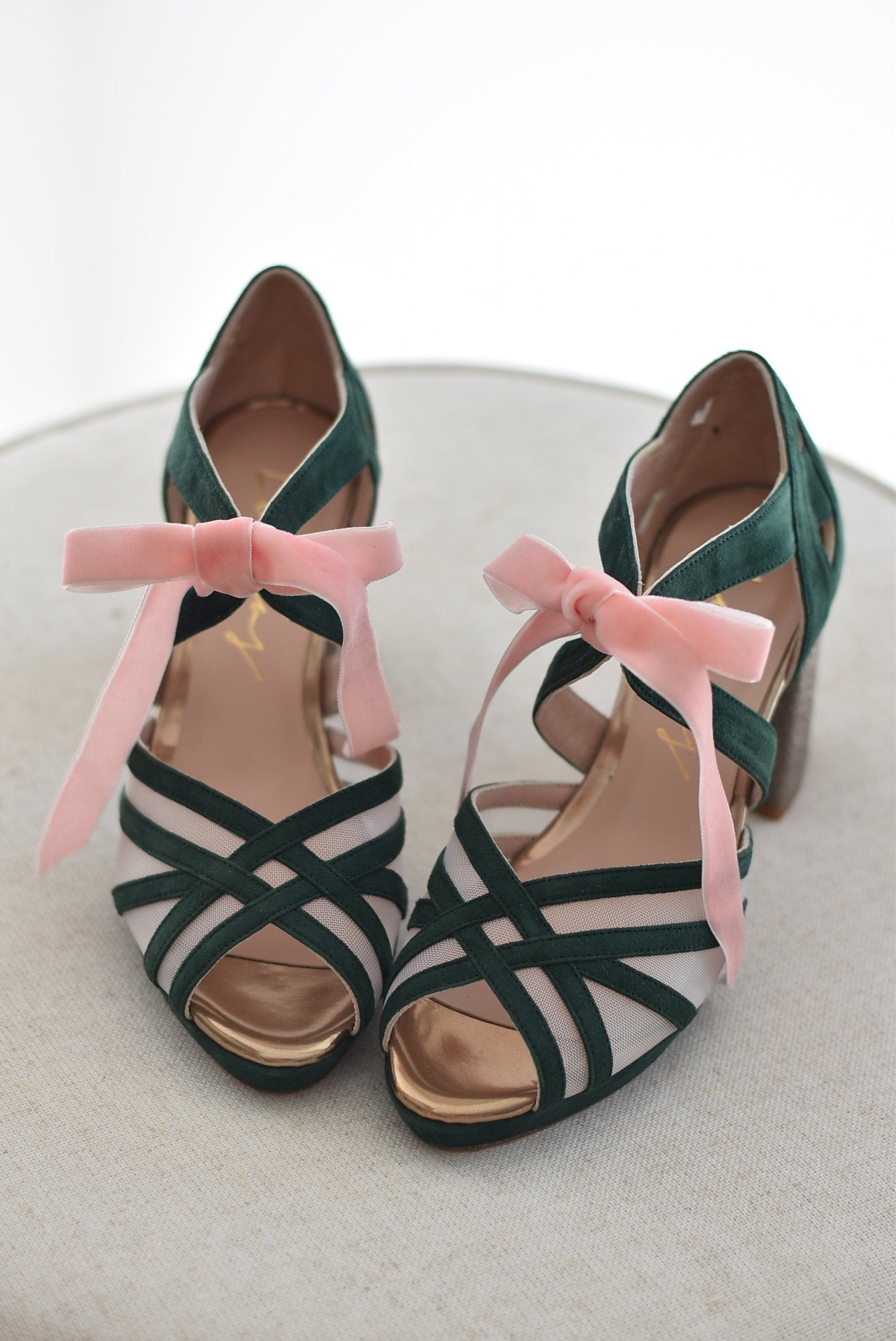 CIARA verde forest glitter bronce 85 - zapatos_novia