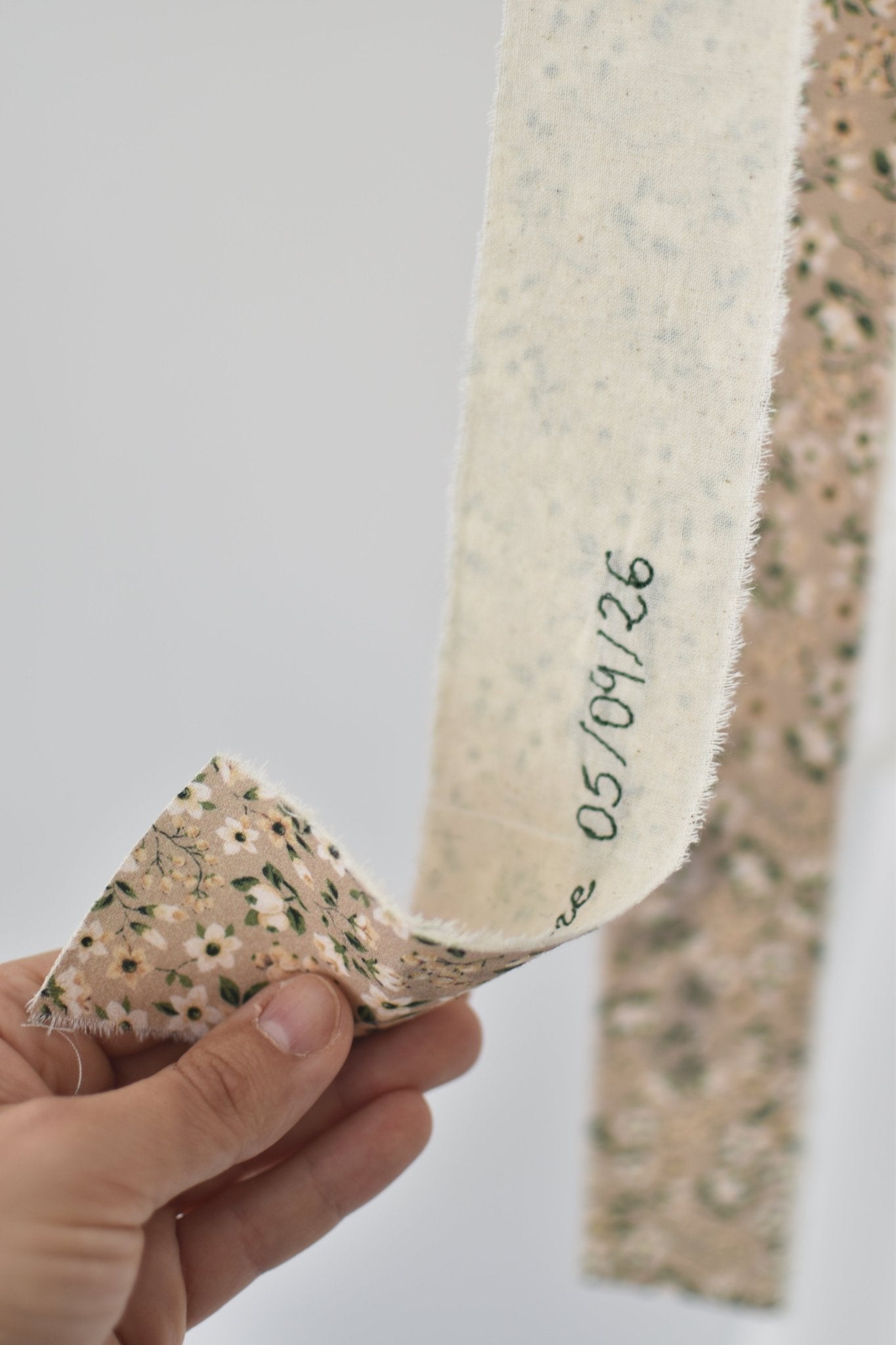 Cinta de ramo novia bordado RÚSTICA floral - zapatos_novia