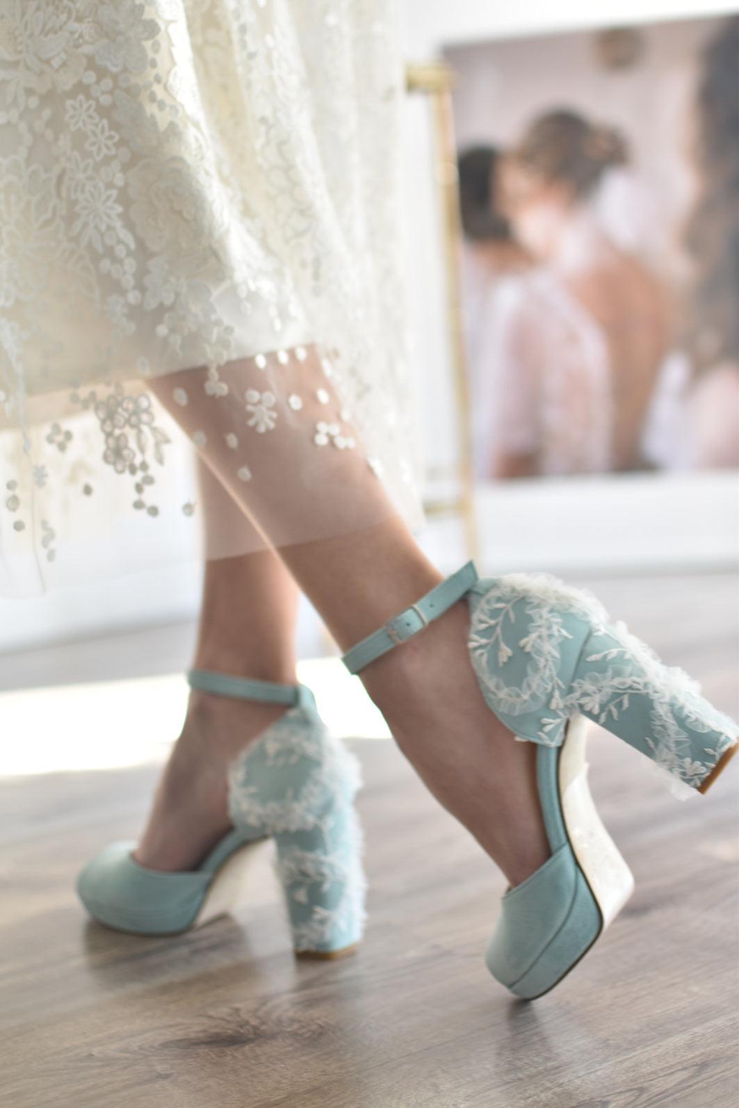 DIANA mint bordado Camille 95 - zapatos_novia