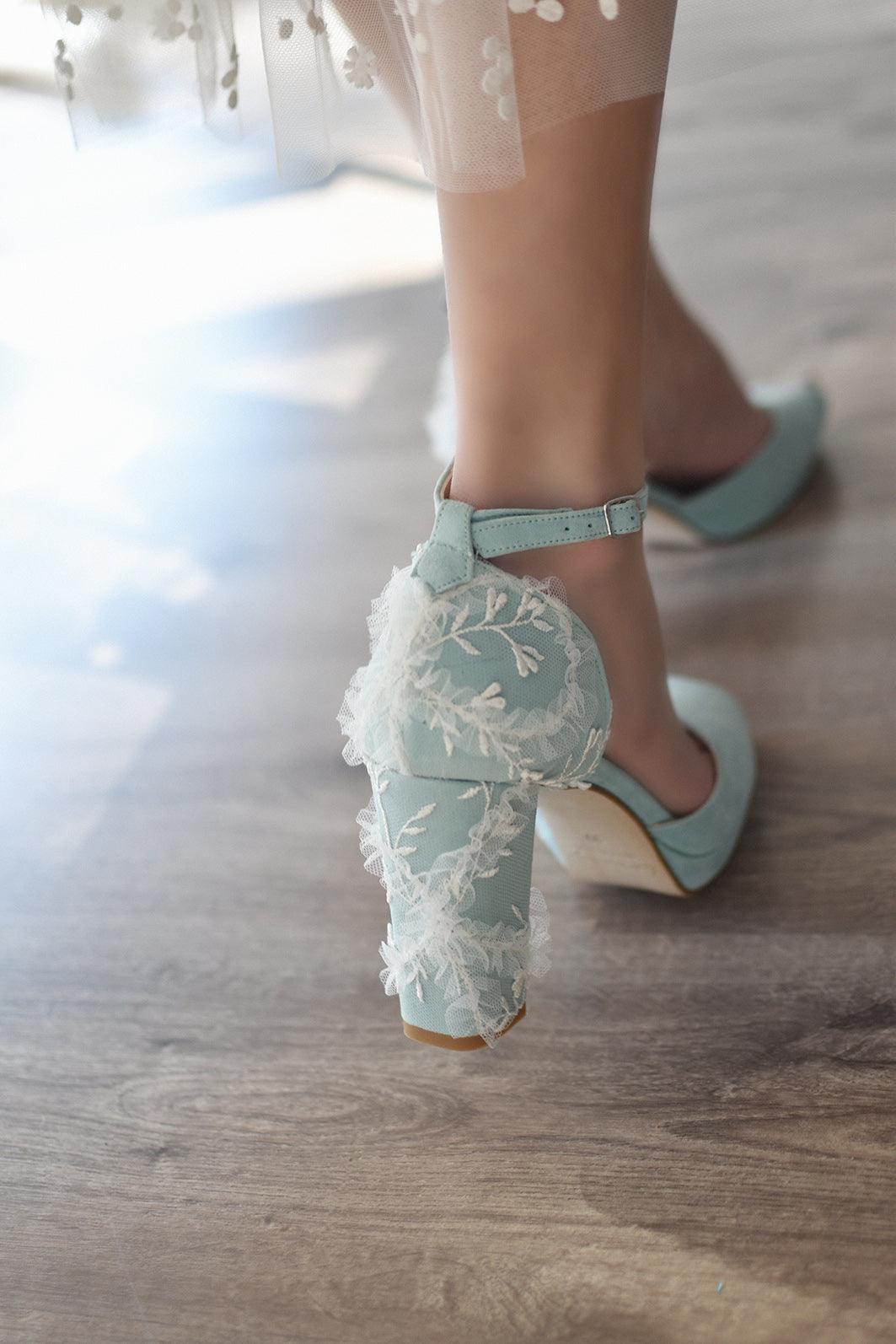 DIANA mint bordado Camille 95 - zapatos_novia