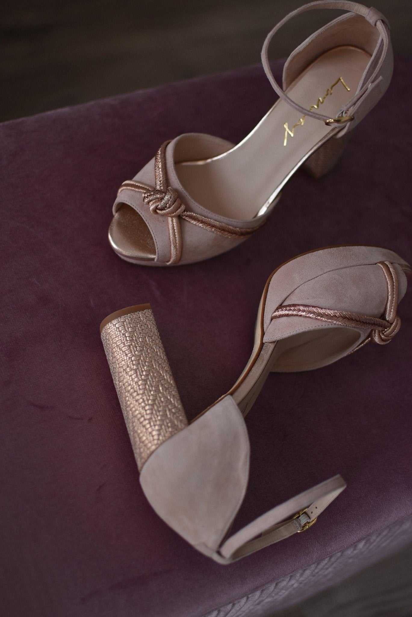 DIANA nudos de seda pink Any 10.5 - zapatos_novia