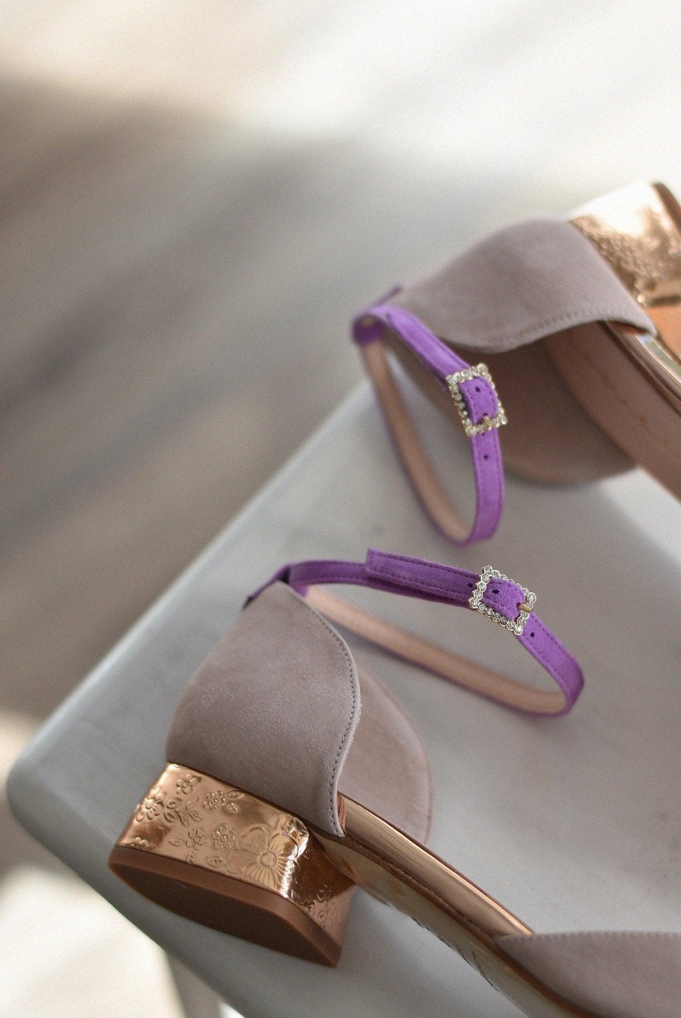 DIANA pink maquillaje pulsera lavanda 3cm - zapatos_novia