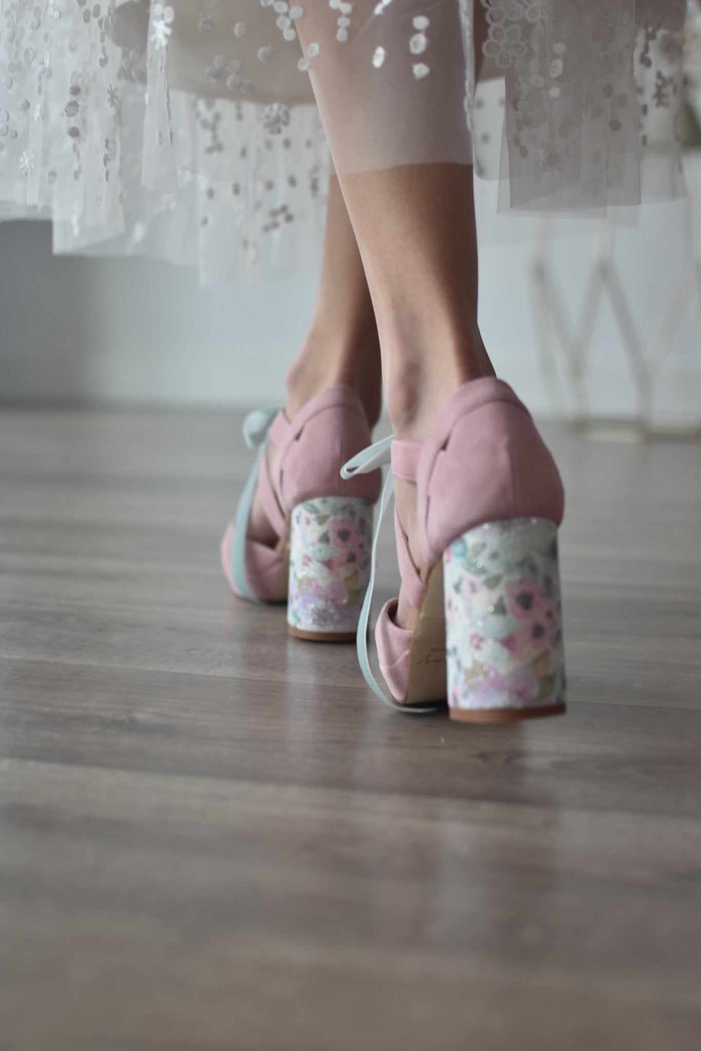.En stock HERA abierto rosa claro Blossom 85 Talla 38 - zapatos_novia