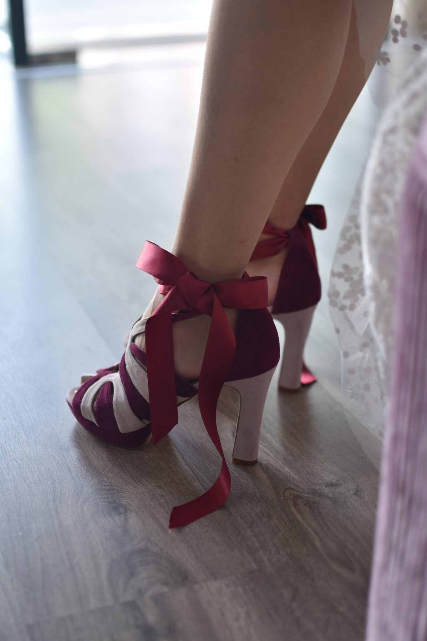 .EN STOCK LOVE ARAVIS burdeos TALLA 38.5 - zapatos_novia