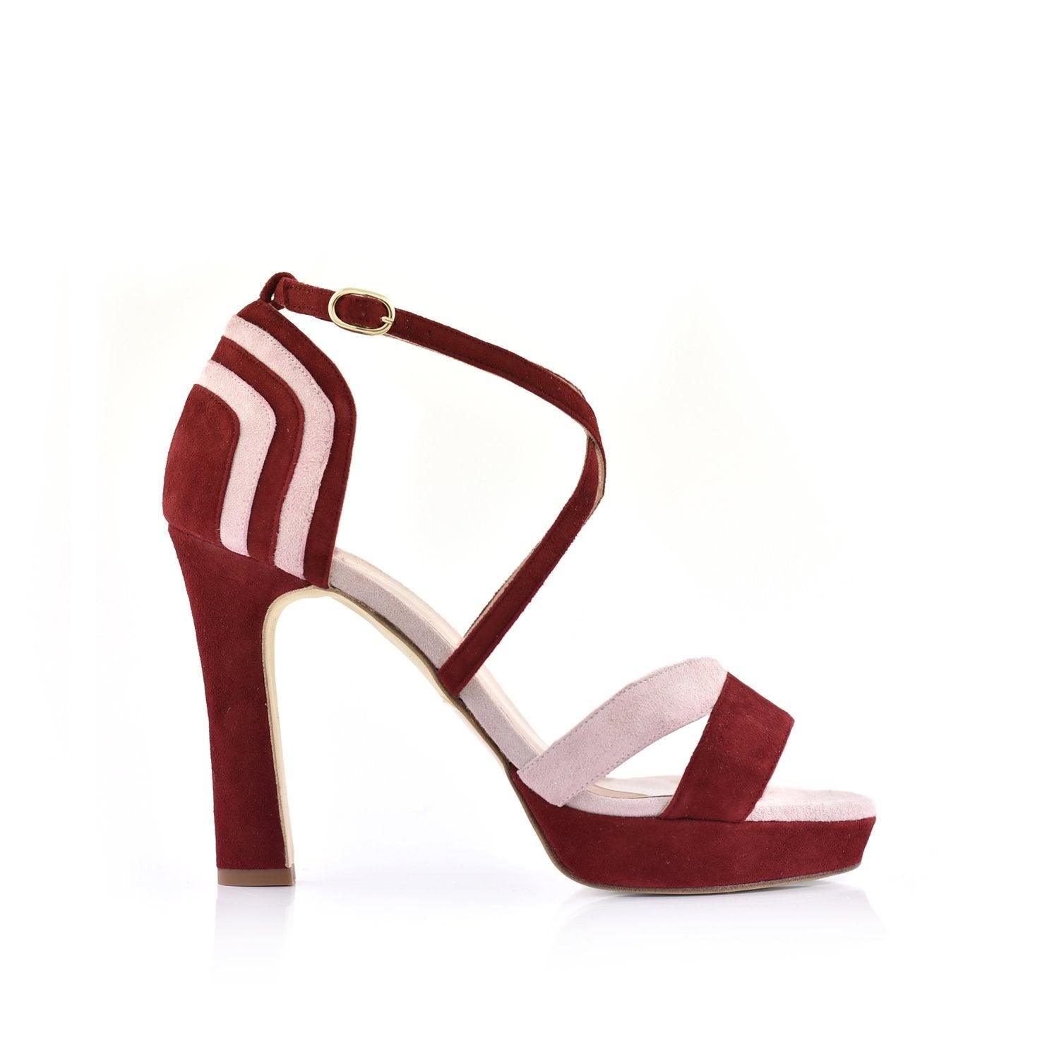 .EN STOCK MARSELLA carmín y maquillaje TALLA 39 - zapatos_novia