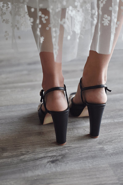 .EN STOCK Paon negro TALLA 39.5 - zapatos_novia