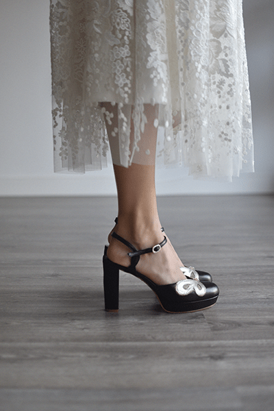 .EN STOCK Paon negro TALLA 39.5 - zapatos_novia