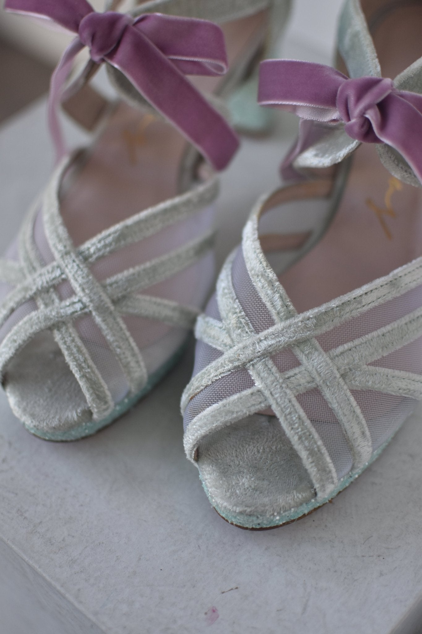.EN STOCK.CIARA mint velvet glitter TALLA 38 - zapatos_novia