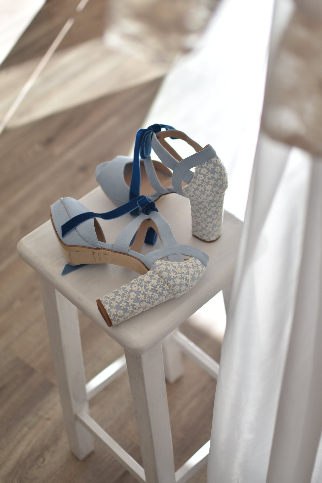 HERA abierto azul celeste Marion nuevo 95 - zapatos_novia