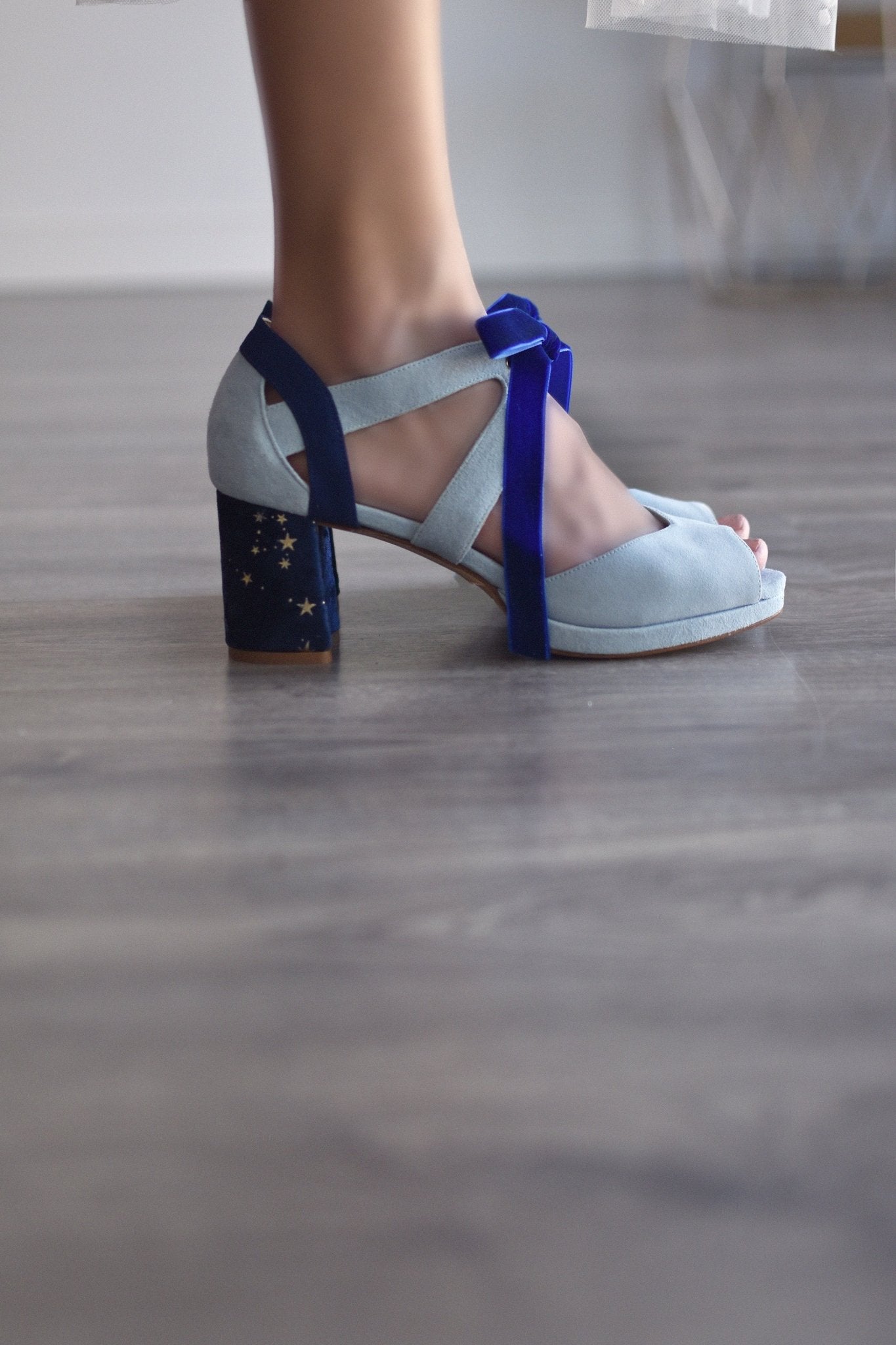 HERA abierto celeste constelación mini - zapatos_novia