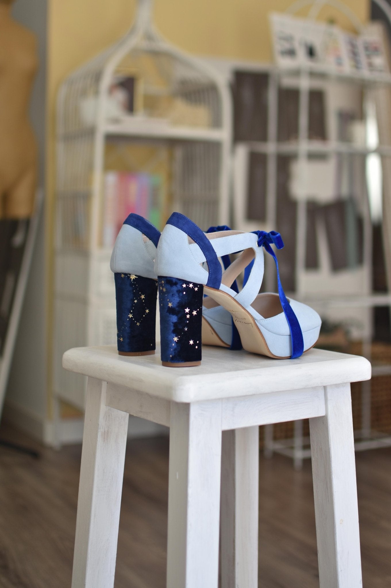 HERA abierto celeste contelación 95 - zapatos_novia