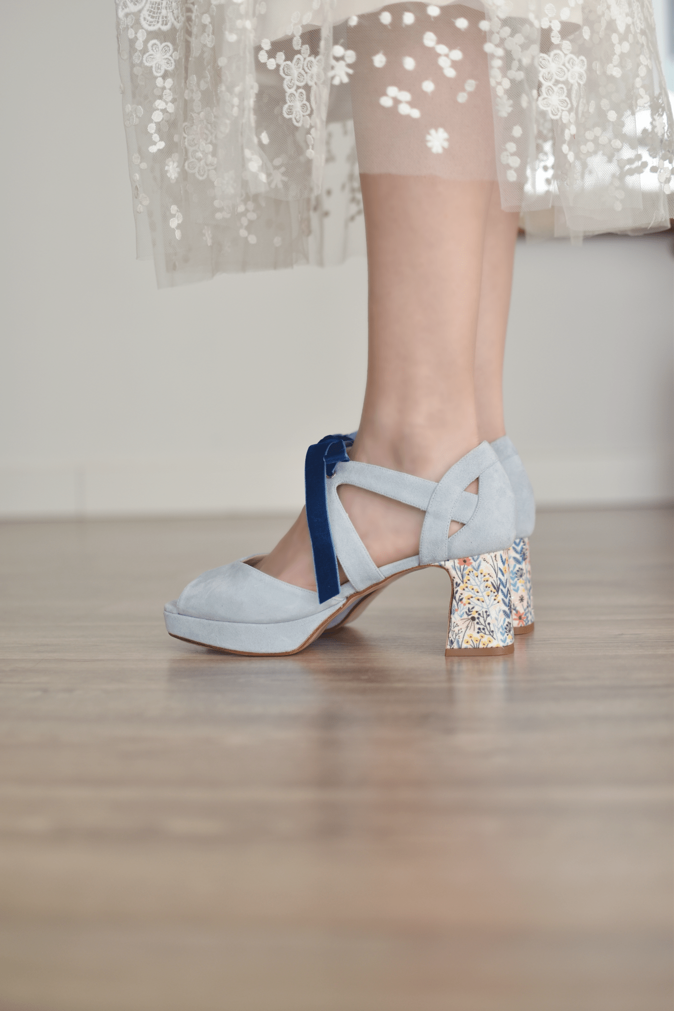 HERA abierto celeste horma reina aquarelle 6 CM - zapatos_novia