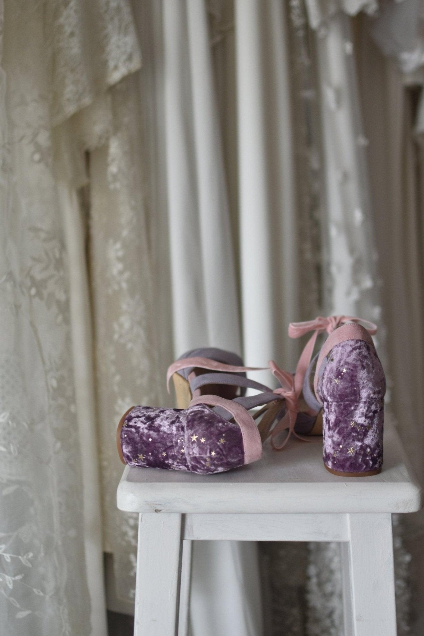 HERA abierto lavanda & pink Constelación petit - zapatos_novia