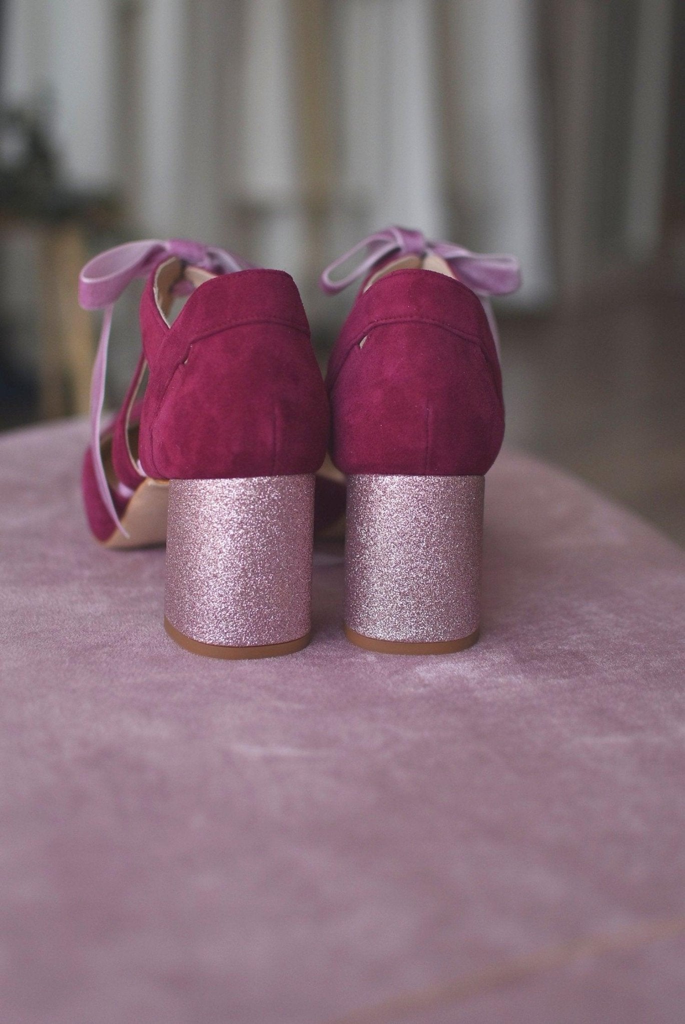 HERA cerrado bordeaux glitter petit - zapatos_novia