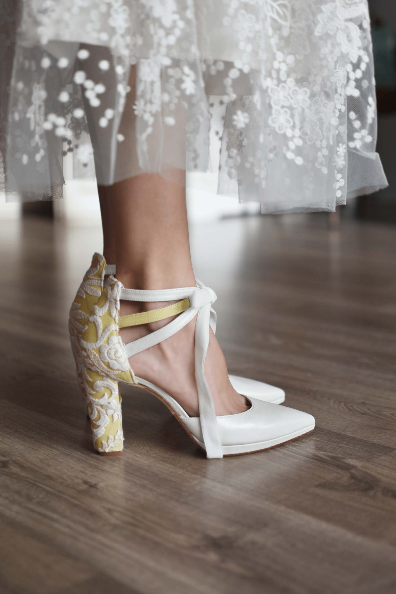 LOLA - AYLA blanco nácar amarillo 95 - zapatos_novia