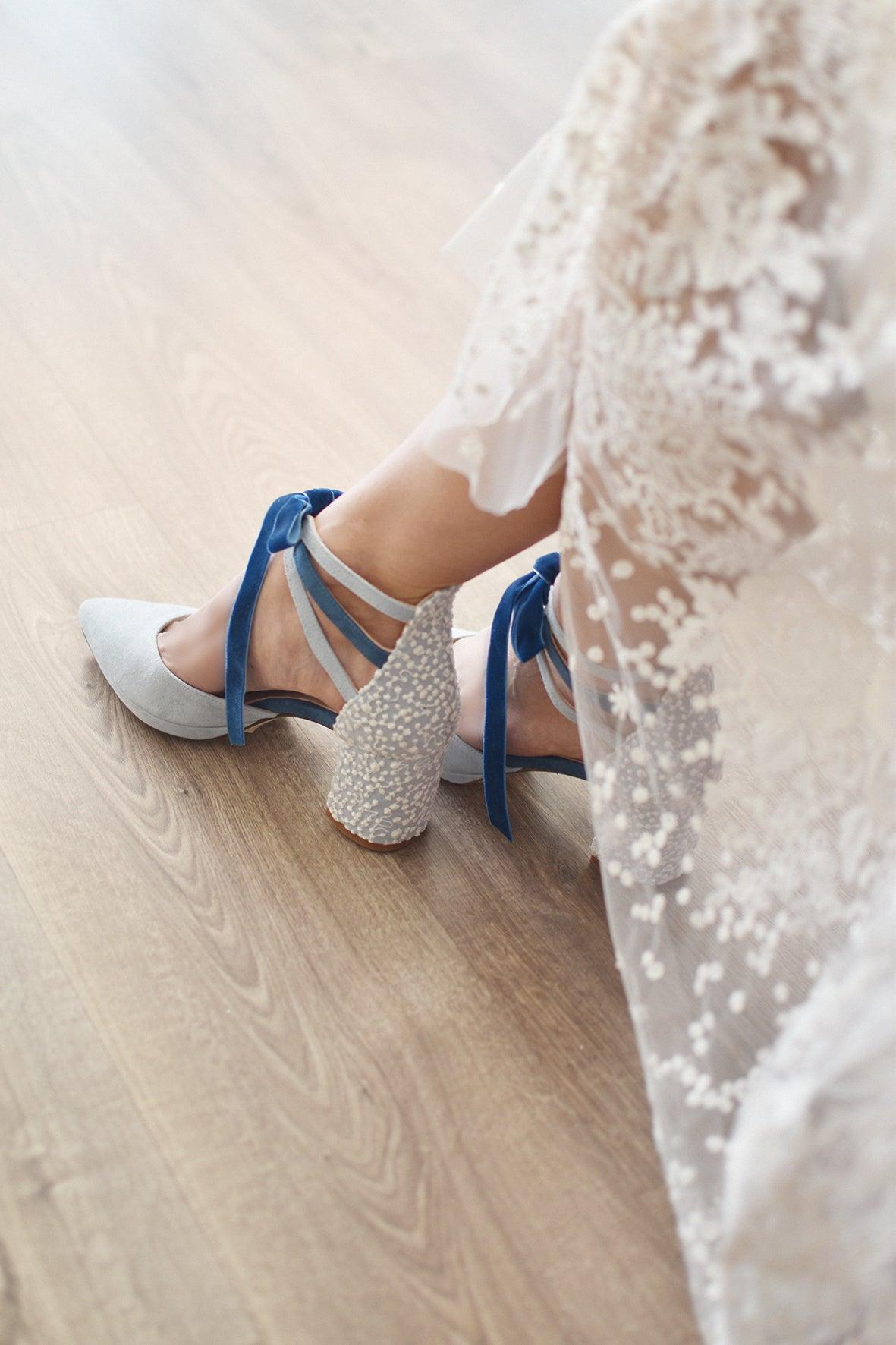 LOLA - AYLA celeste Bubble mini - zapatos_novia