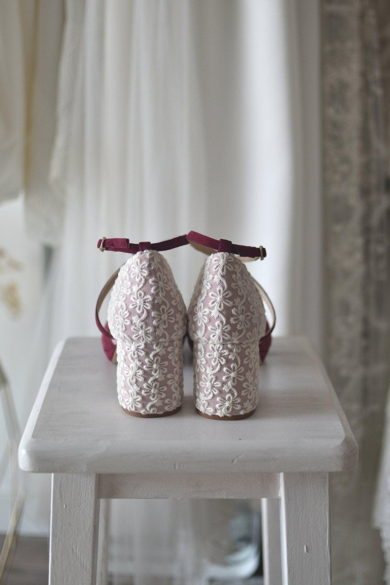 LOLA burdeos Marion tacón petit - zapatos_novia