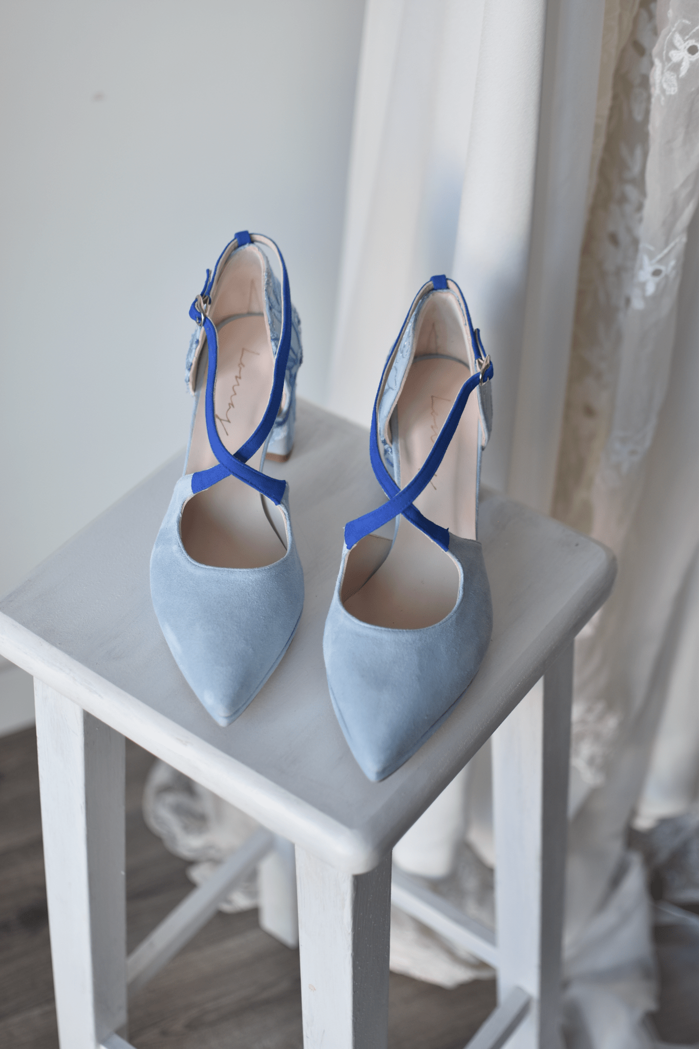 LOLA celeste grafito azulón petit - zapatos_novia