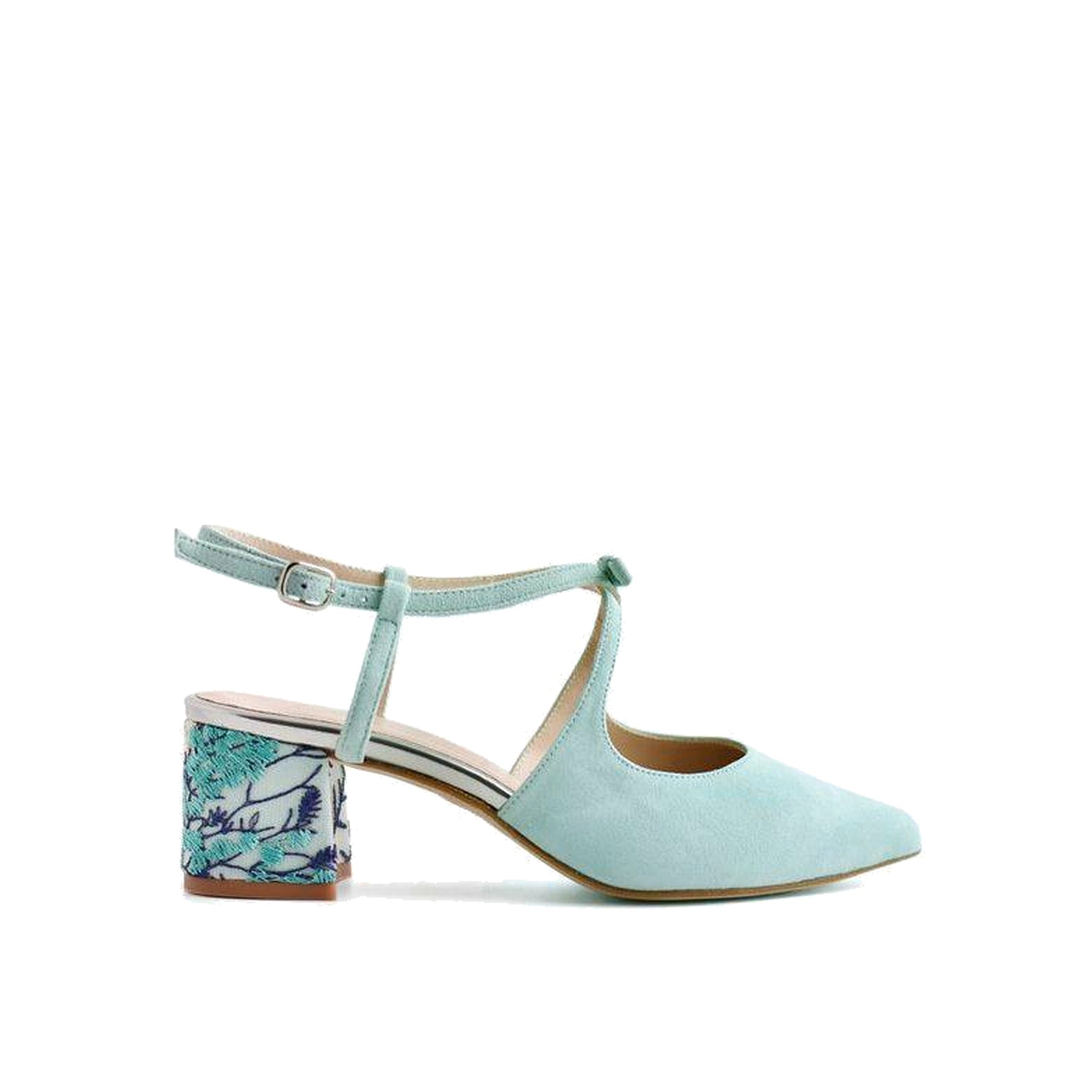LOLA mint suede slingback