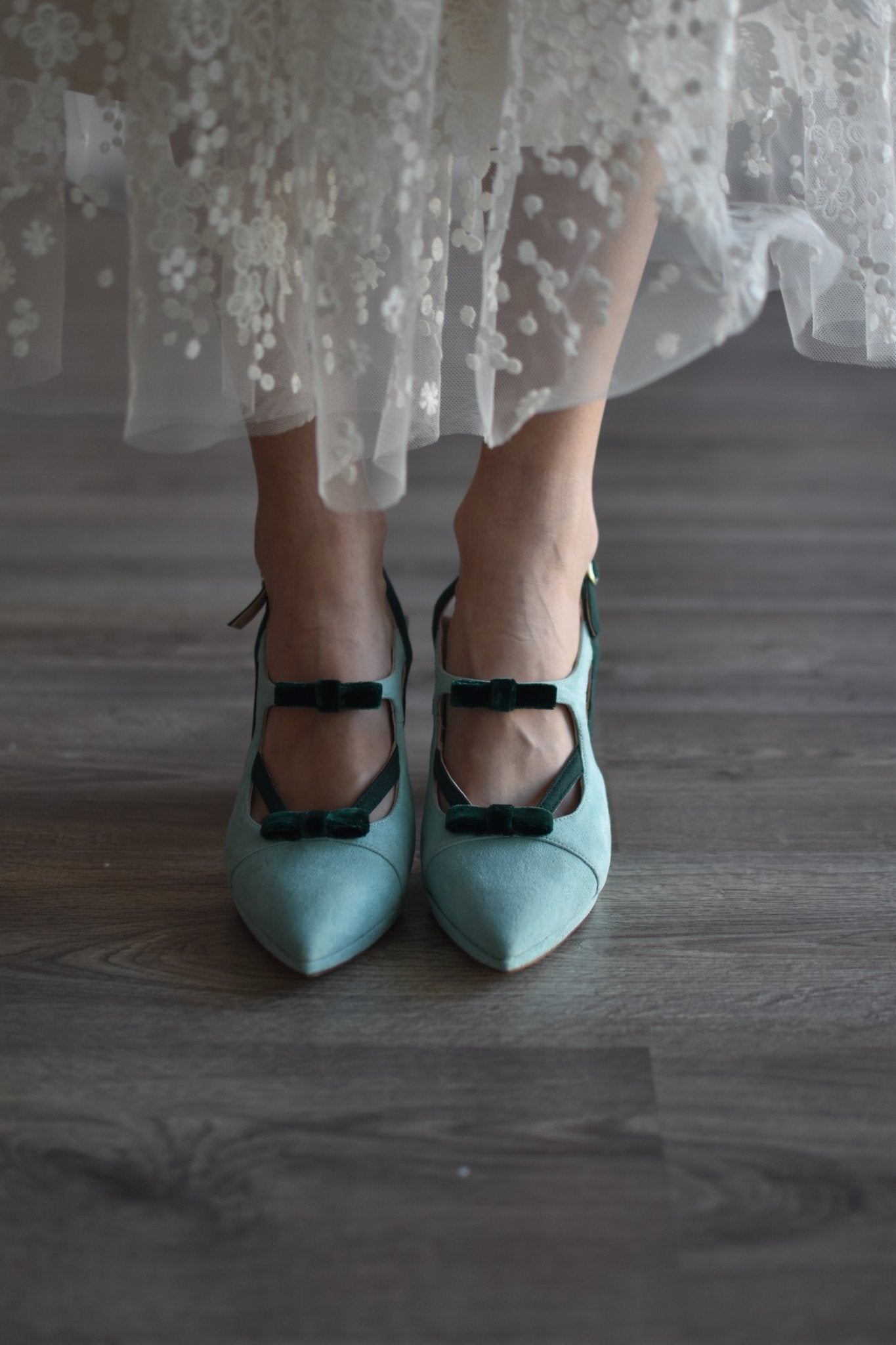 LOLA - Emalina verde y mint bordado Atenas 95 - zapatos_novia