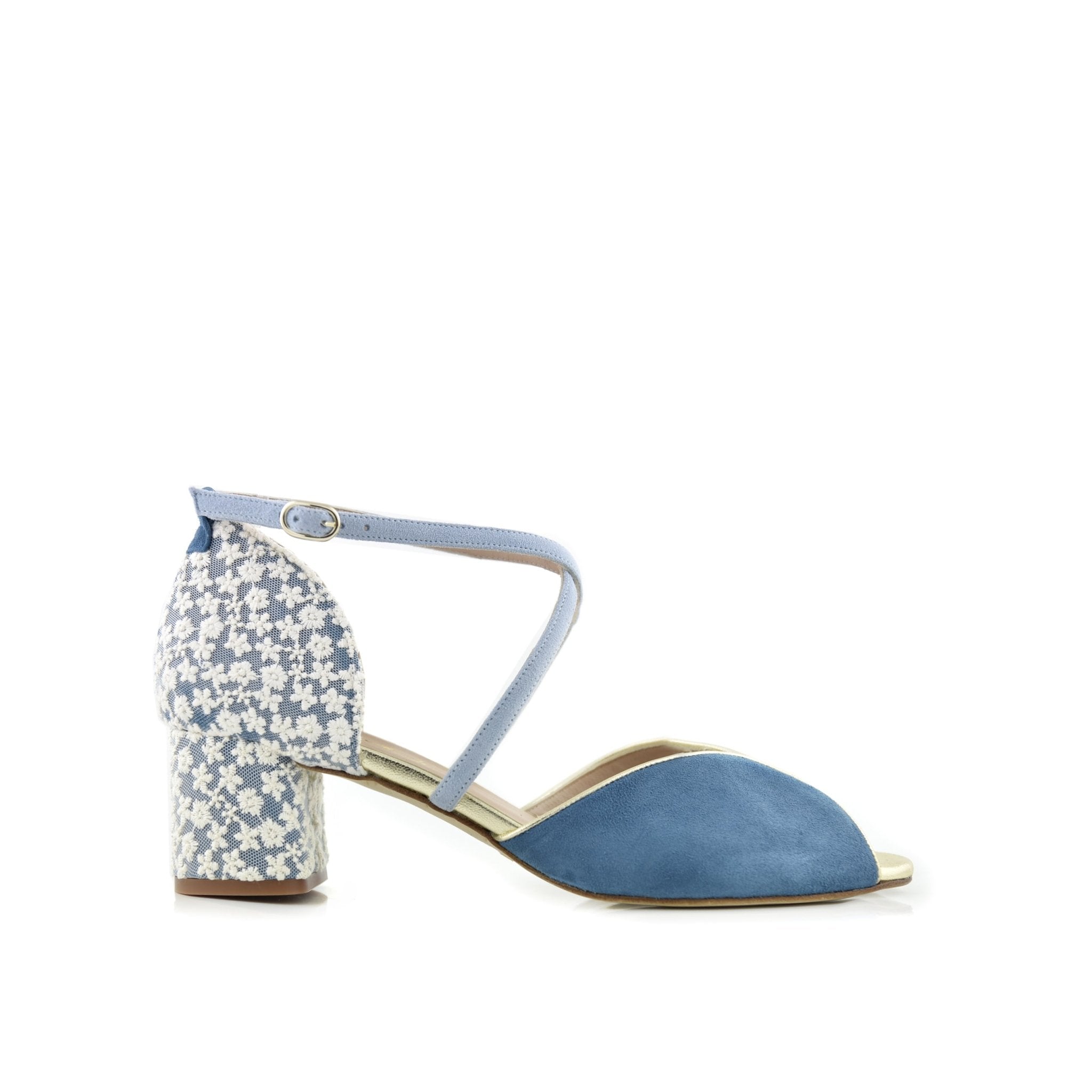 Luna Celeste Azul Planeta Marion Mini — Zapatos de novia Lomas Shoes
