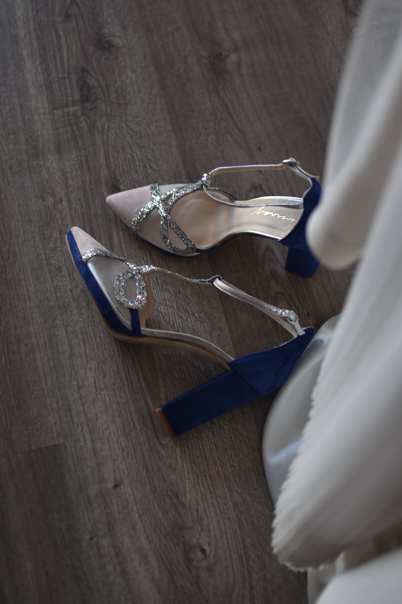 MACARENA azulóns con glitter plata 95 - zapatos_novia