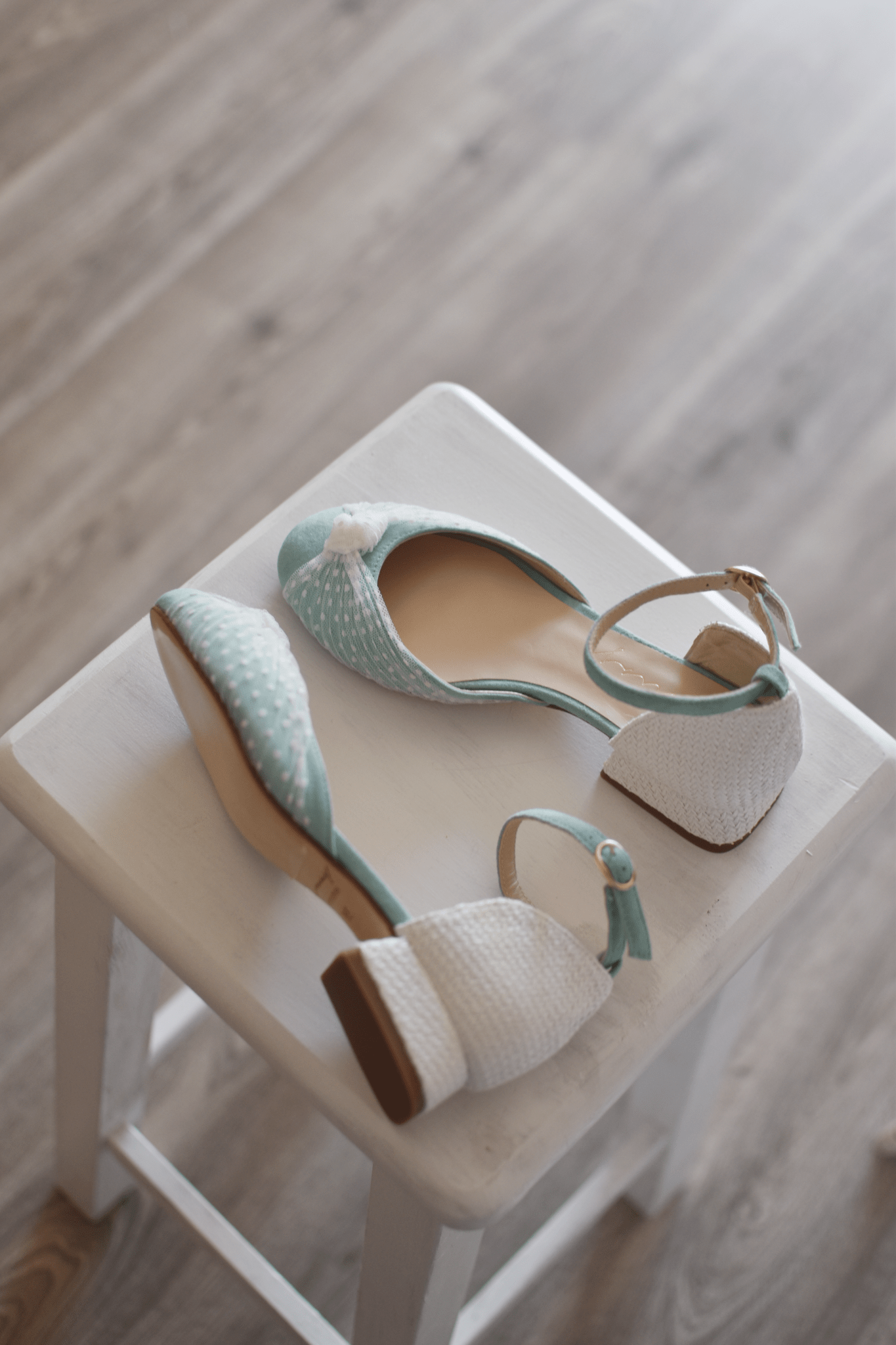 Manoletinas mint Vika plumeti tacón 3 cm - zapatos_novia
