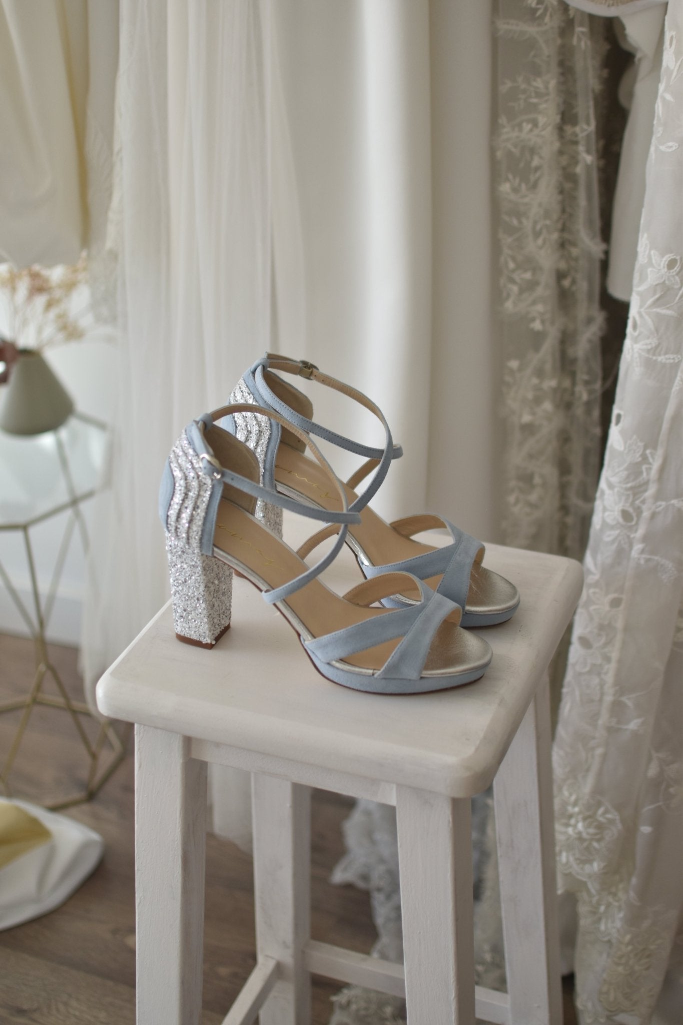 MARSELLA celeste glitter cristal 95 - zapatos_novia