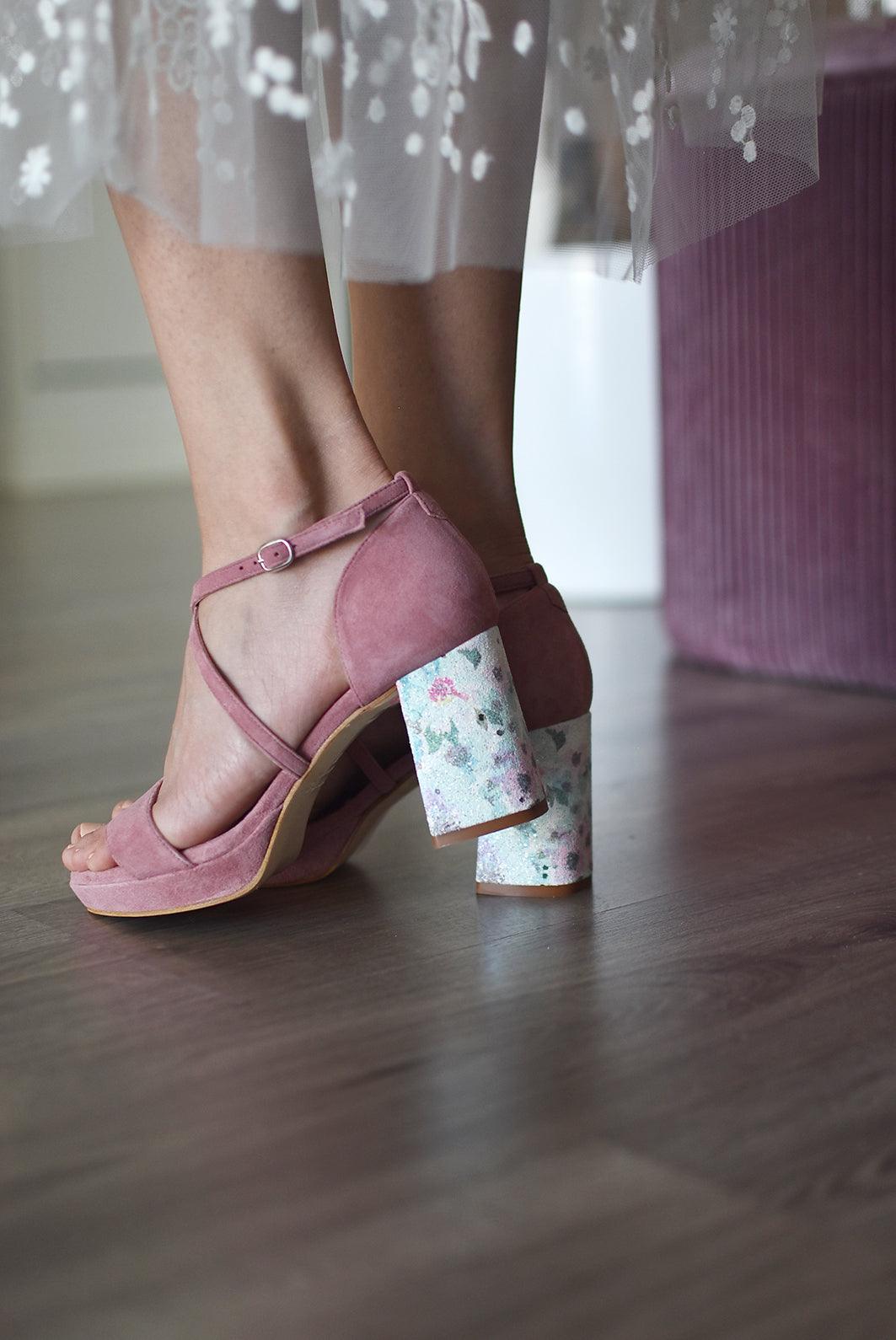 MATILDA antique coral Blossom 85 - zapatos_novia