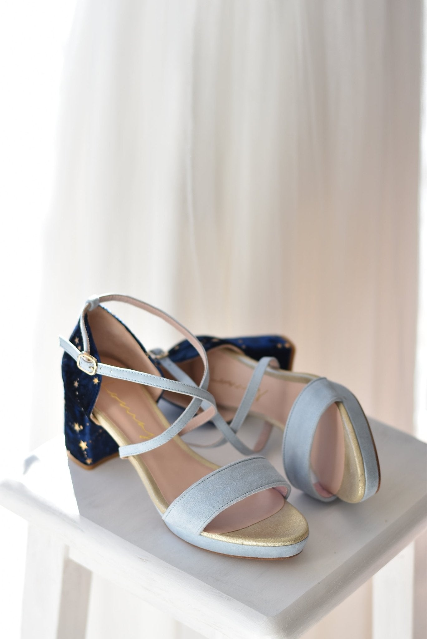 MATILDA azul paraíso Constelación midi - zapatos_novia