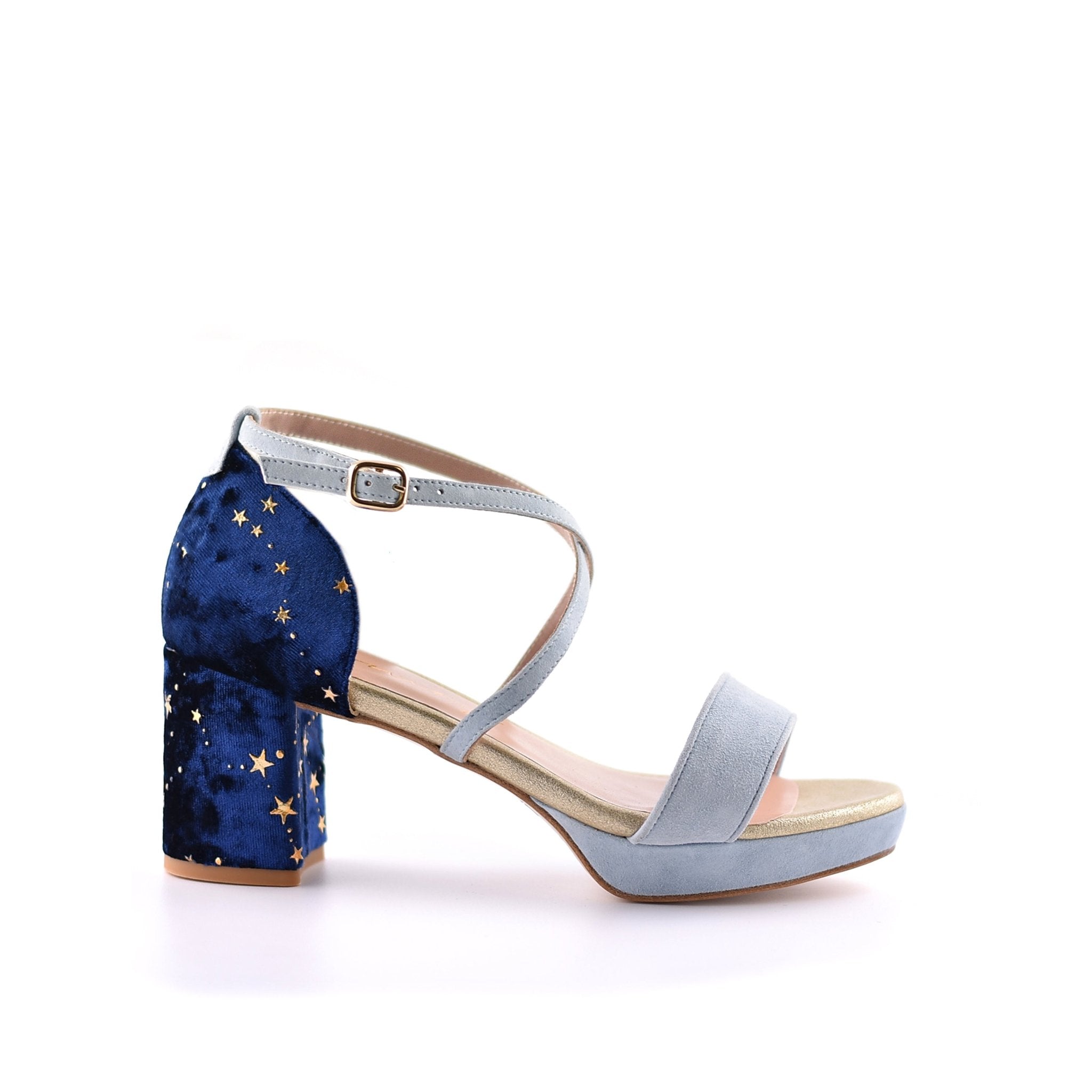 MATILDA azul paraíso Constelación midi - zapatos_novia