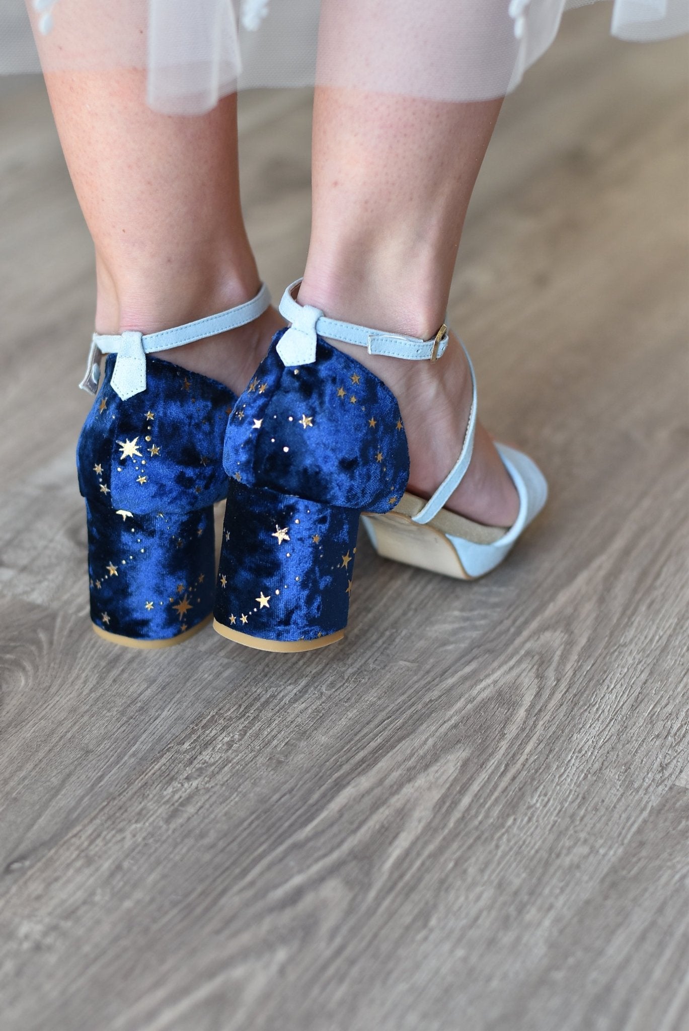 MATILDA azul paraíso Constelación midi - zapatos_novia