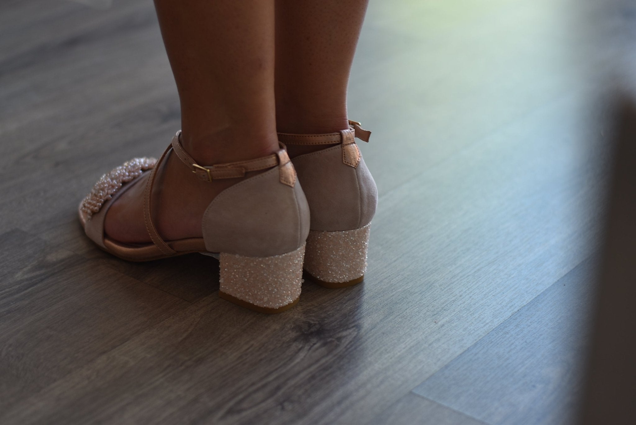 MATILDA rosa suave perls mini 55 - zapatos_novia