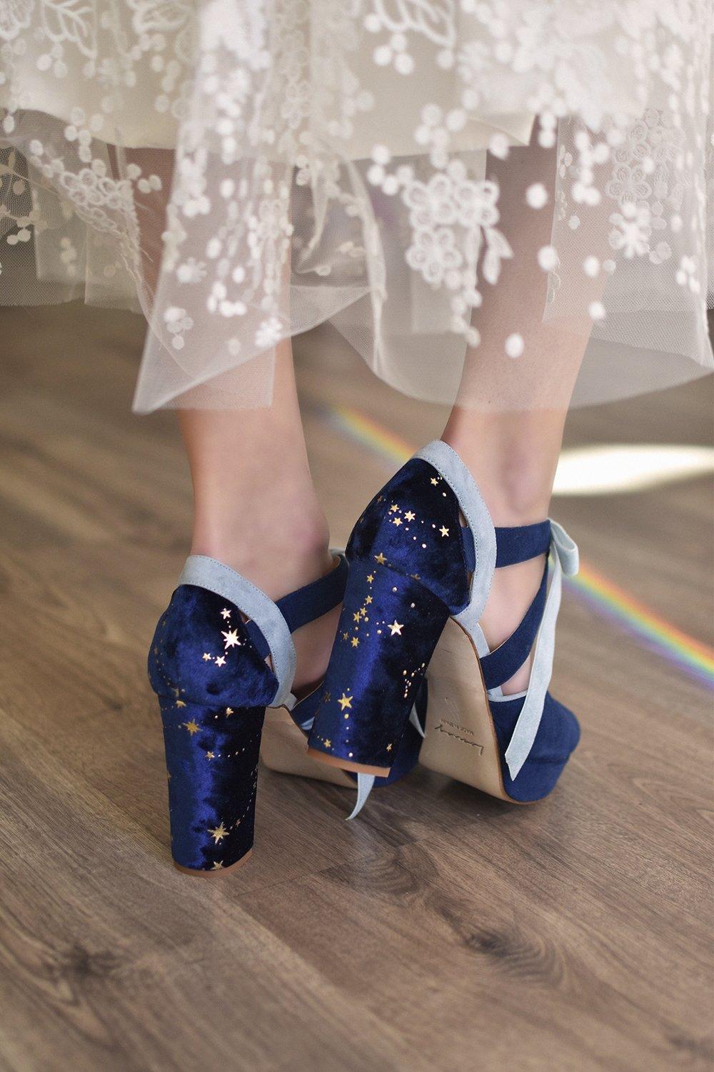 MEDIA LUNA Mil y una noches Constelación 95 - zapatos_novia