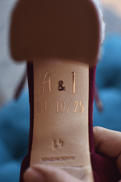 Personalización Frase - iniciales - fecha (en suela) - zapatos_novia