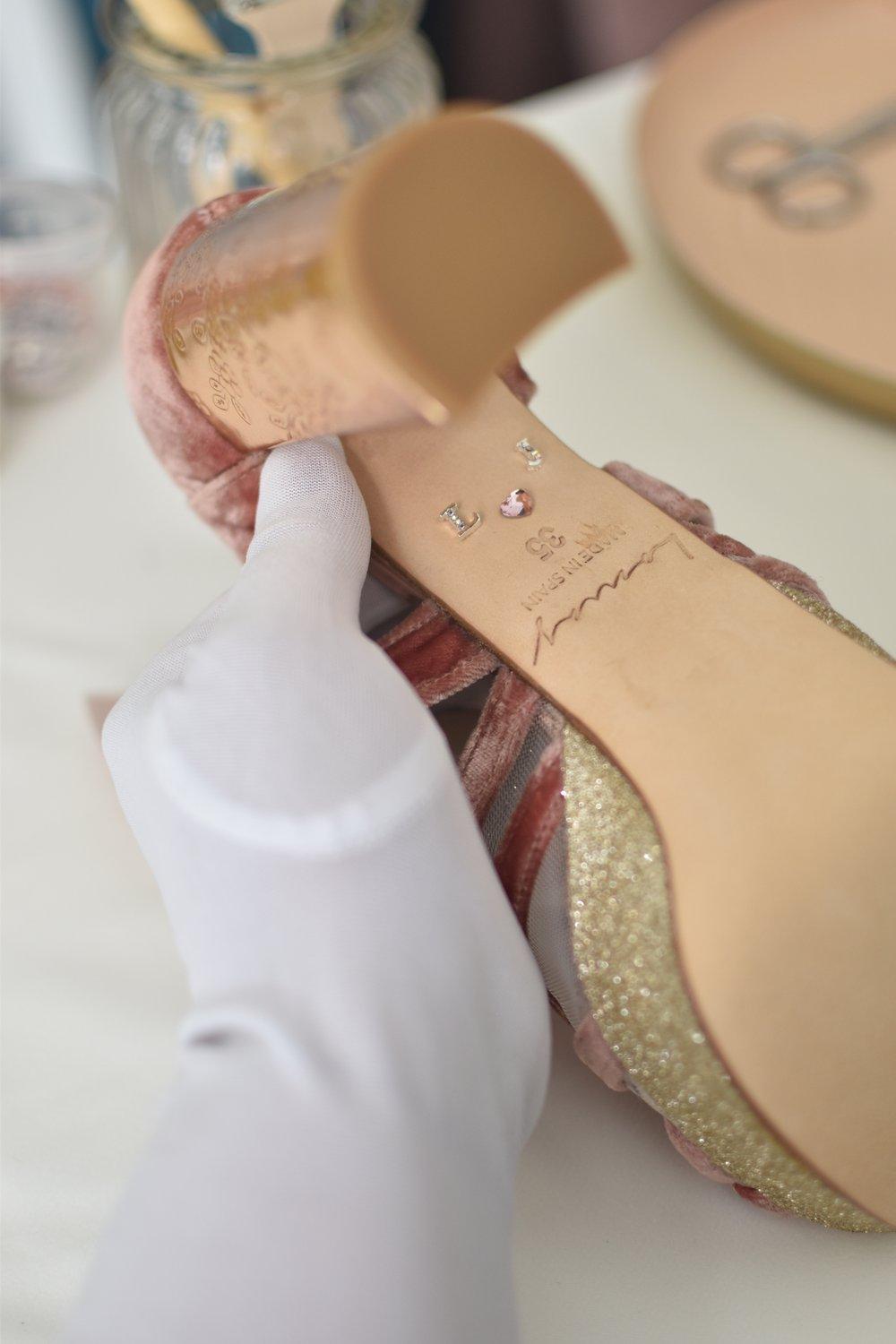 Personalización Letras personalizadas metal - zapatos_novia