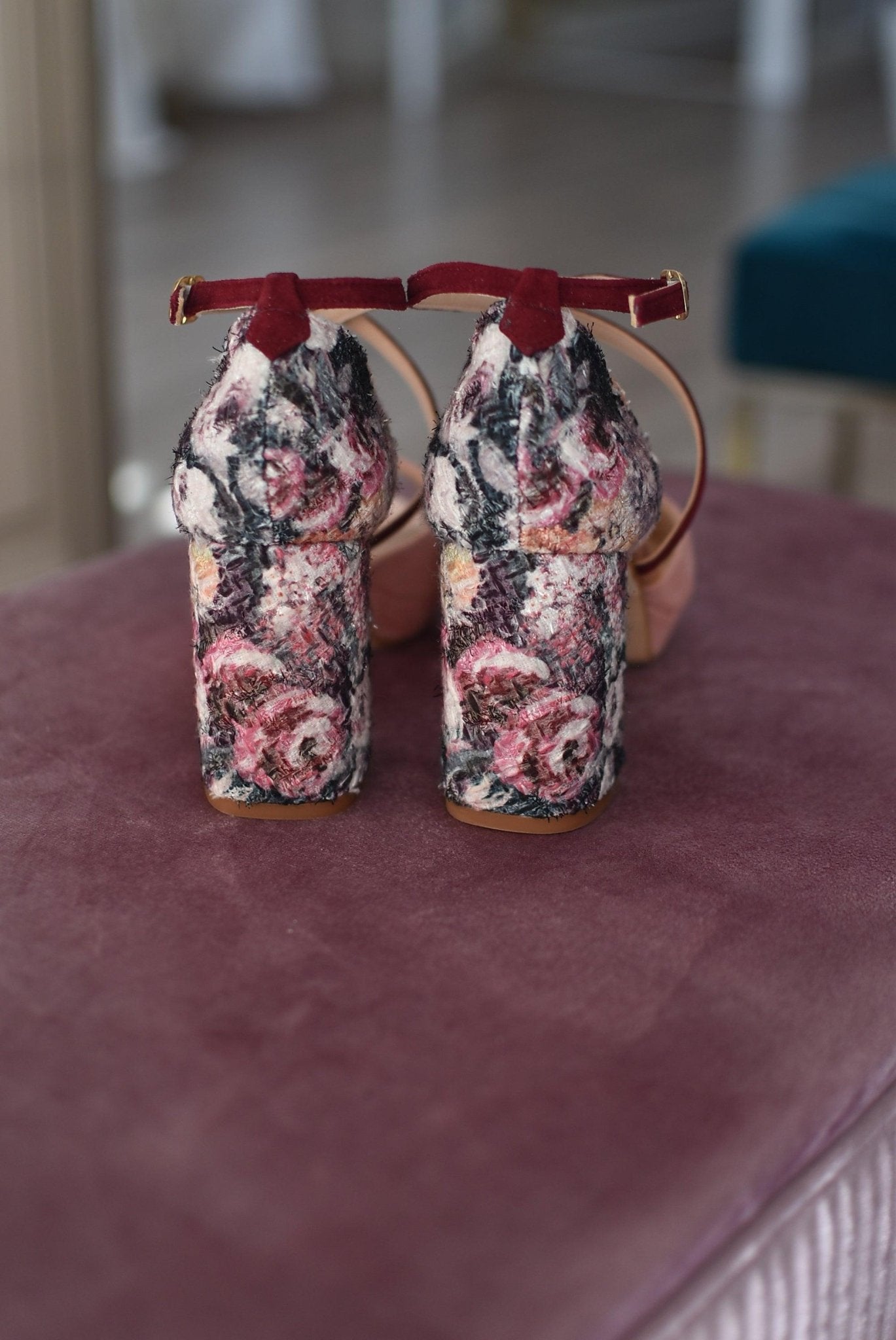 Rosalía abierto rosa claro Tweed 85 - zapatos_novia