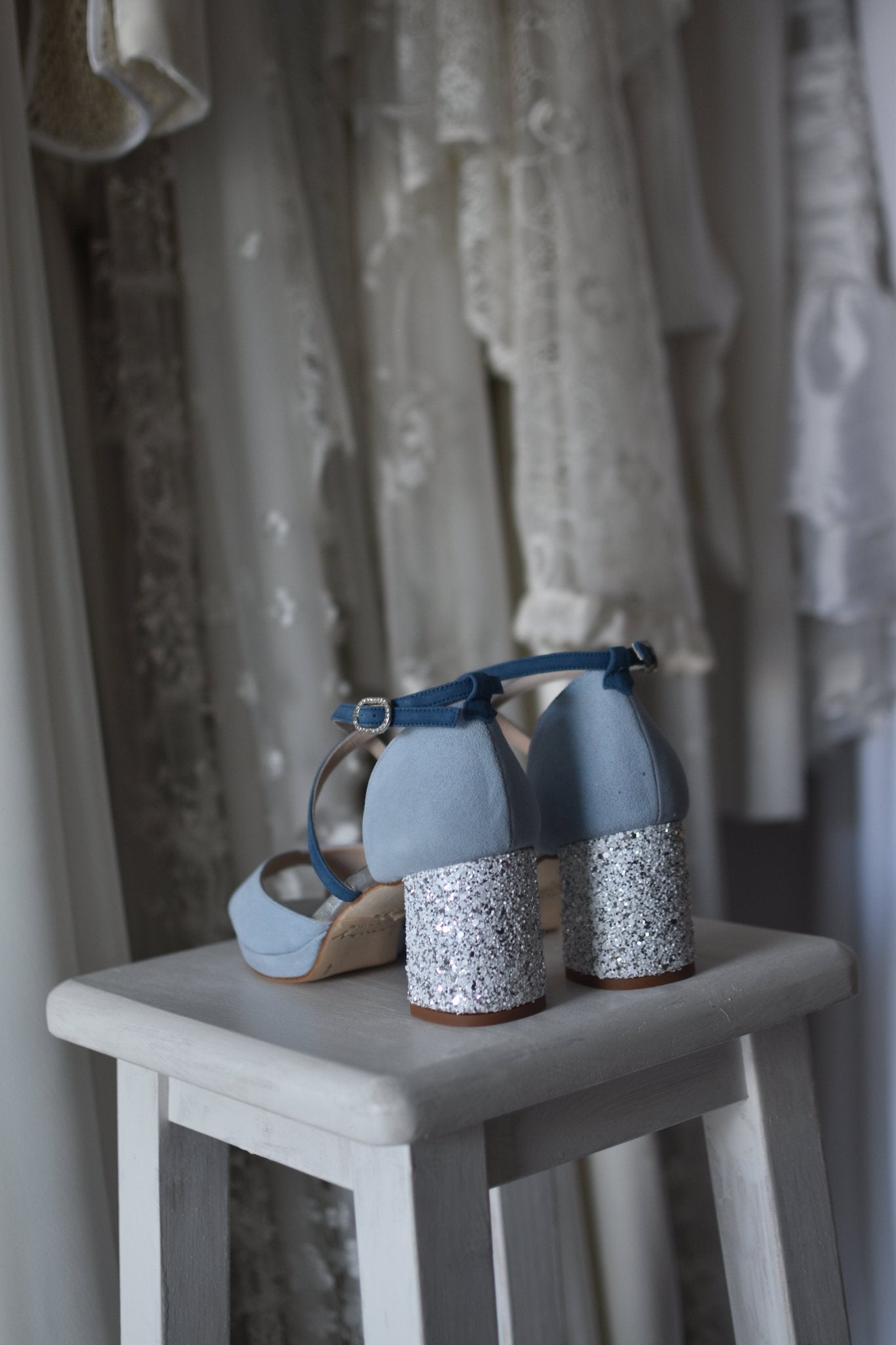 ROSALÍA celeste y azul navy mini - zapatos_novia