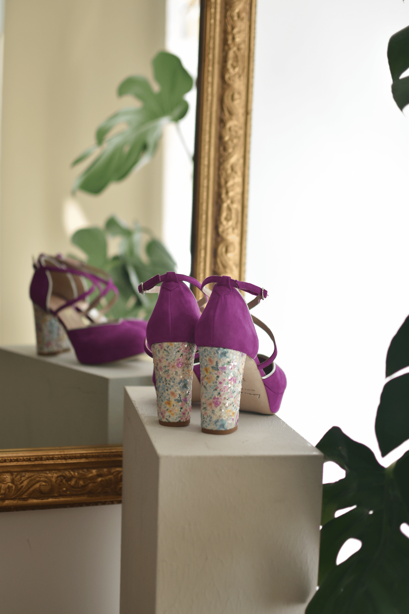ROSALÍA cerrado buganvilla glitter floral 95 - zapatos_novia
