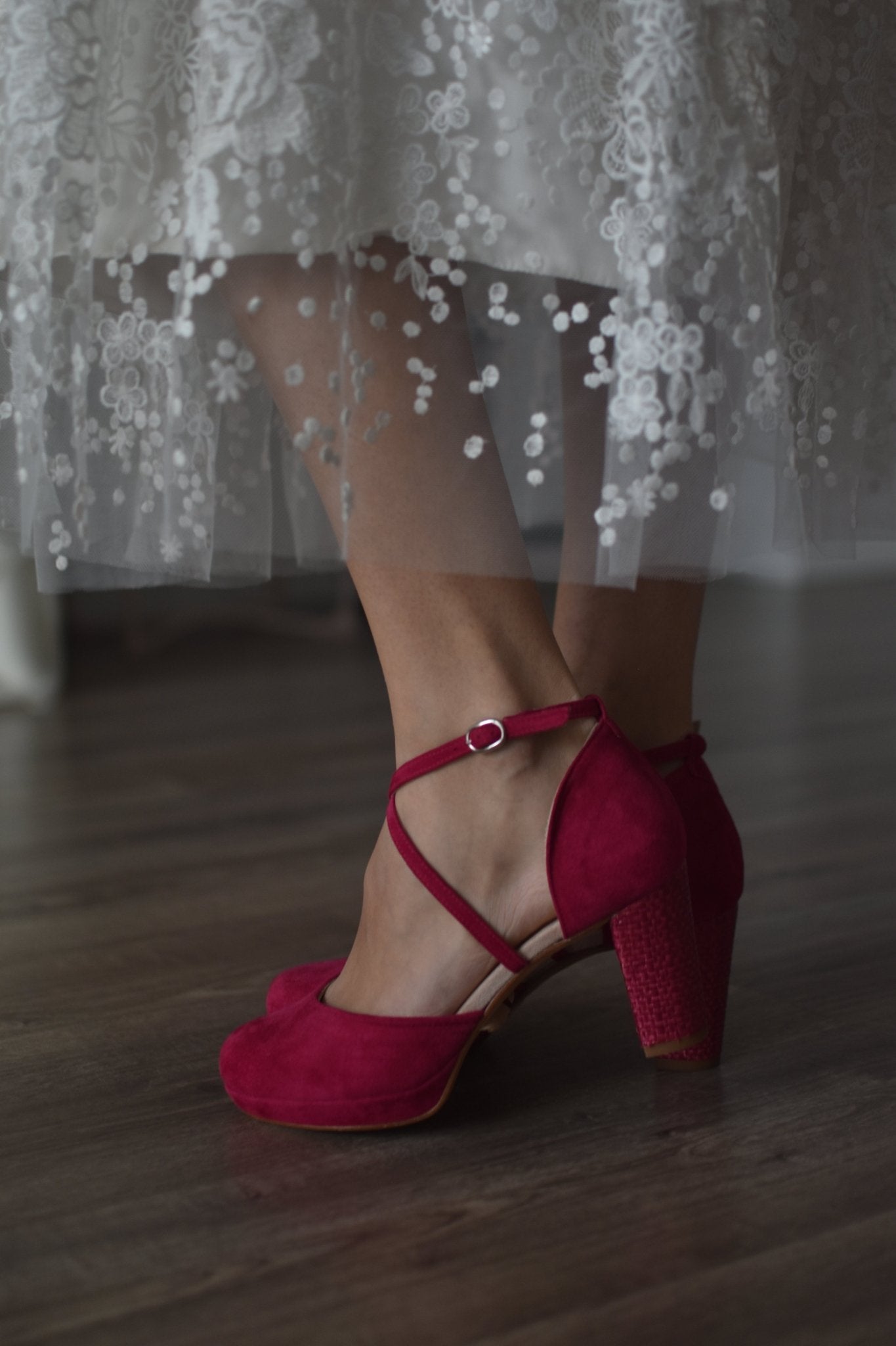 Rosalía cerrado fucsia .EN STOCK TALLA 36 - zapatos_novia